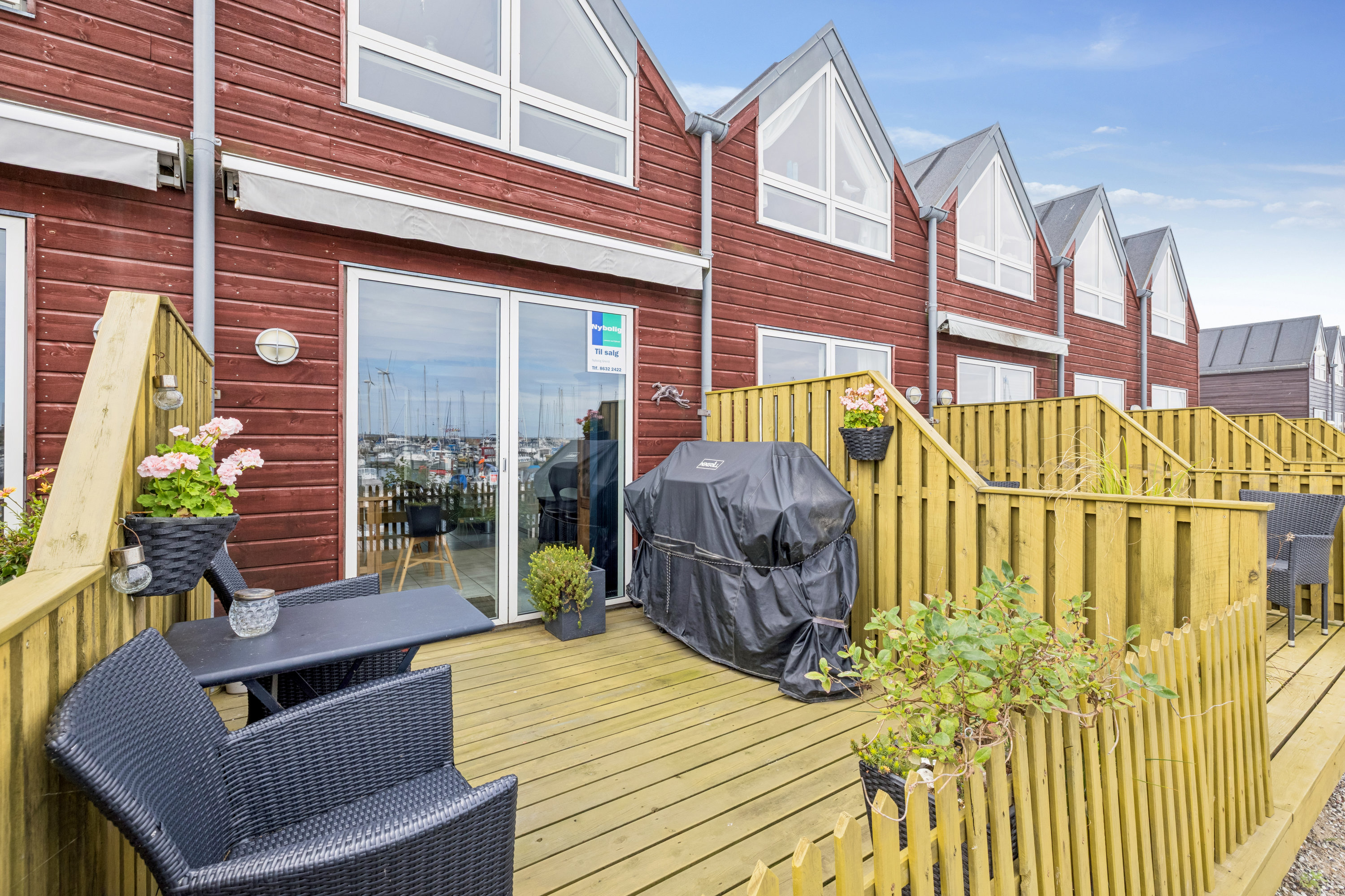 Fremhævet terrasse billede i fuldskærmstilstand. Billede af Vestre Mole 18, Bønnerup Strand, 8585 Glesborg