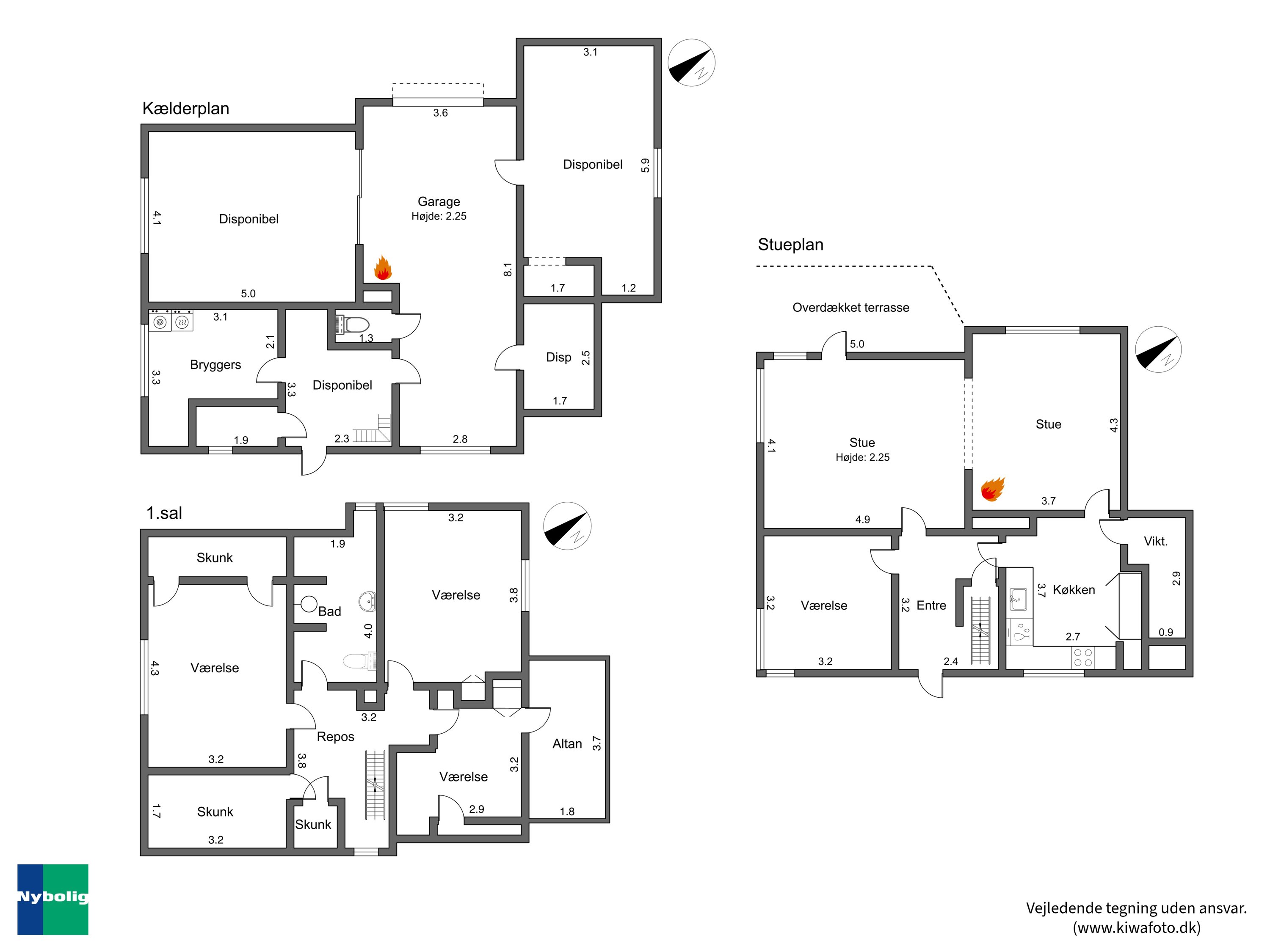 Plantegninger billede af Vestre Landevej 106, 4951 Nørreballe
