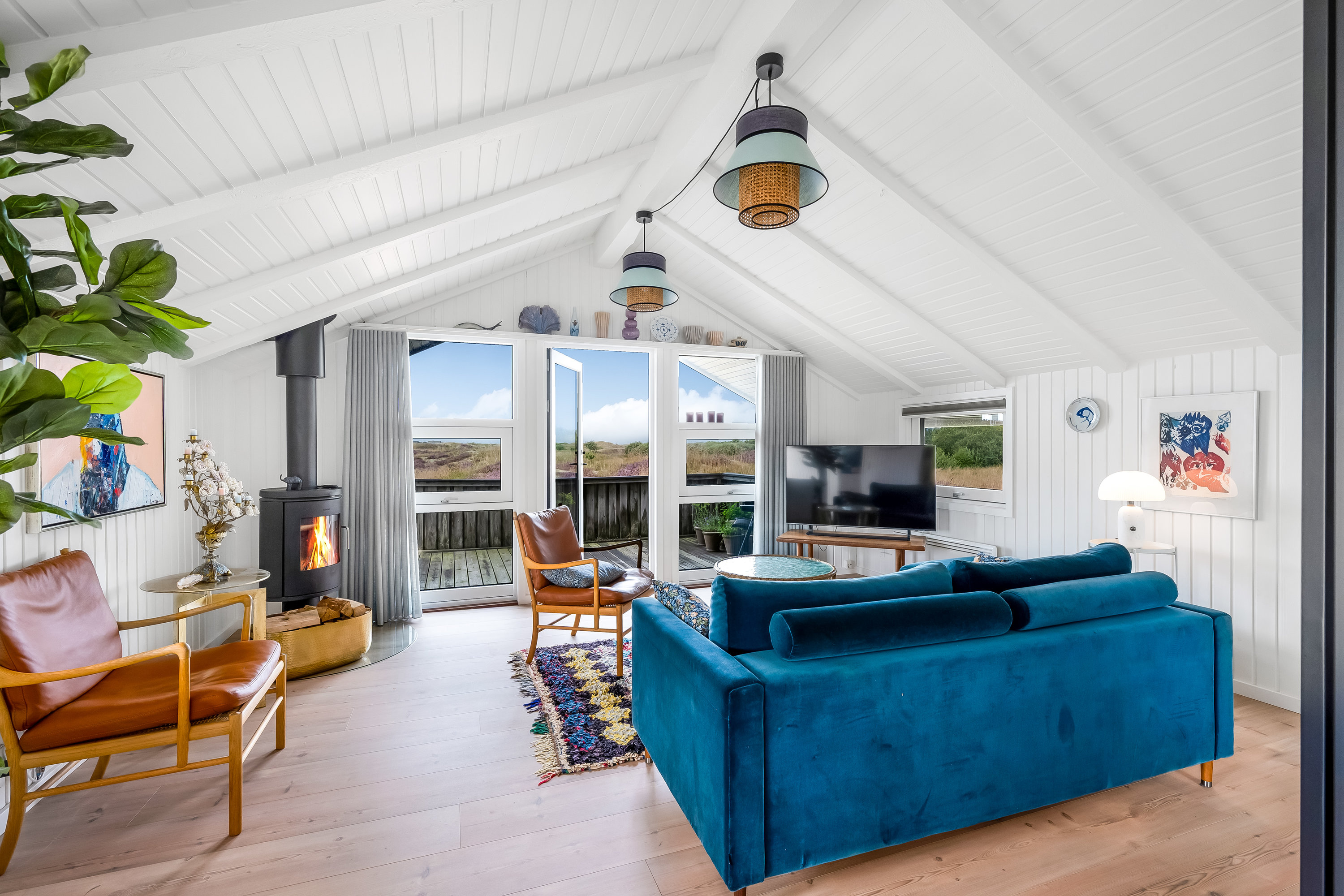 Fremhævet stue billede i fuldskærmstilstand. Billede af Søren Sørensens Dal 8, 6720 Fanø