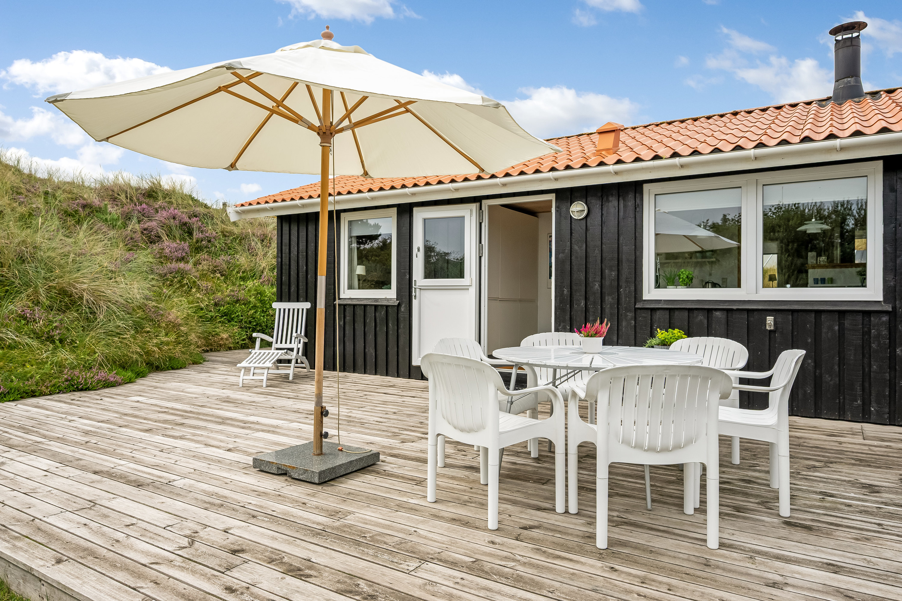 Fremhævet terrasse billede i fuldskærmstilstand. Billede af Vagtbjergvej 19, Rindby Strand, 6720 Fanø