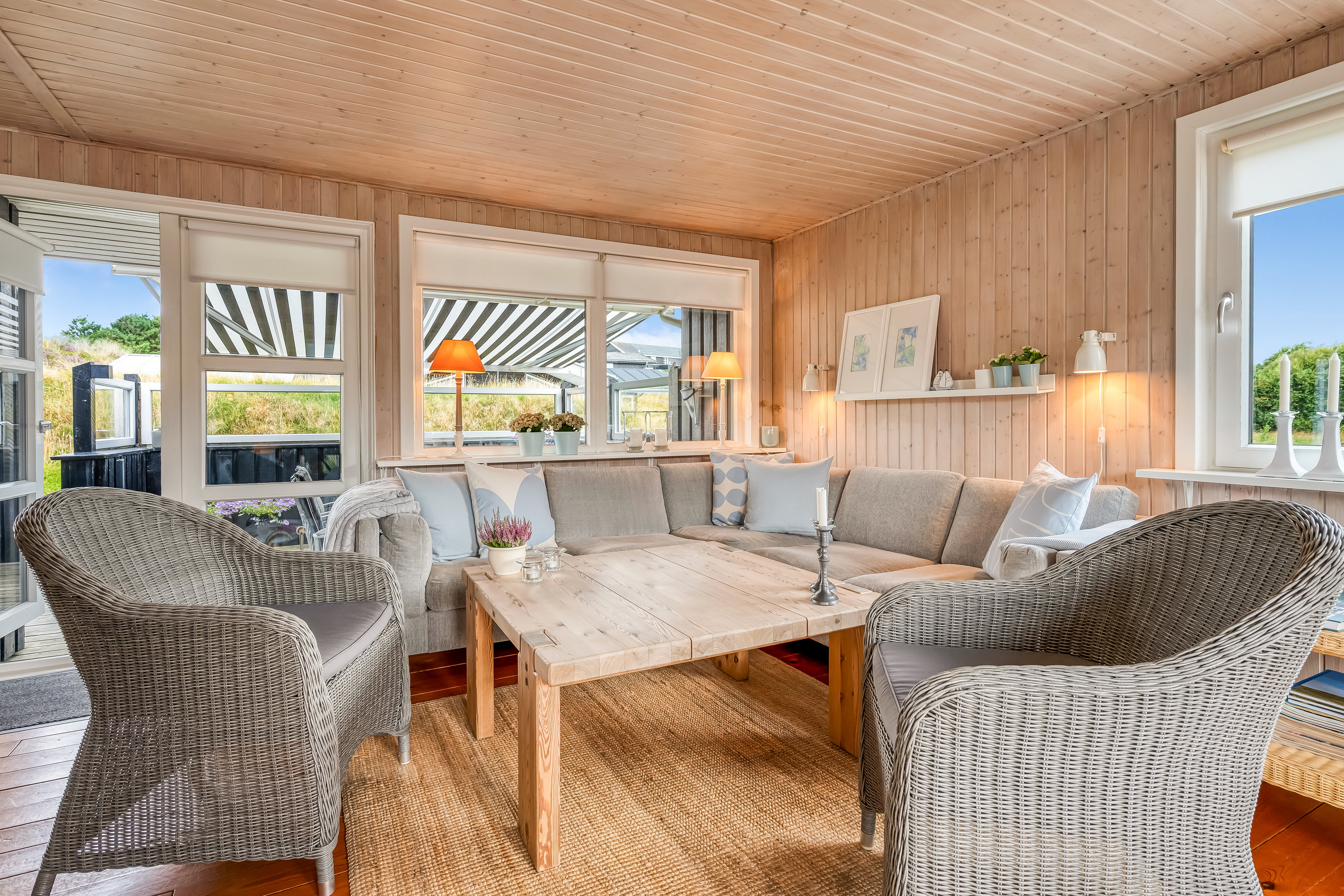 Fremhævet stue billede i fuldskærmstilstand. Billede af Vagtbjergvej 19, Rindby Strand, 6720 Fanø