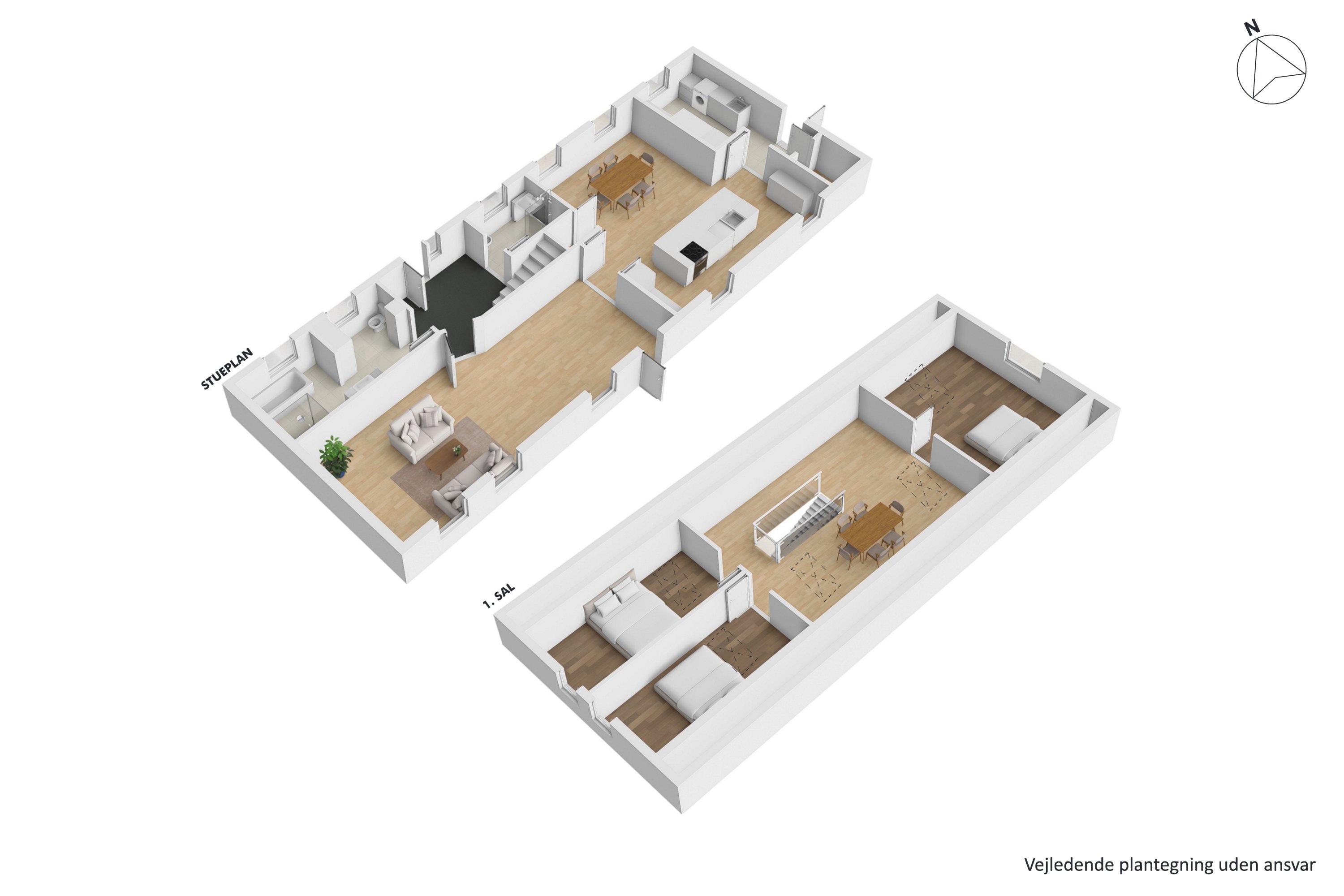 Plantegninger billede af Sandballevej 92, Grundfør, 8382 Hinnerup