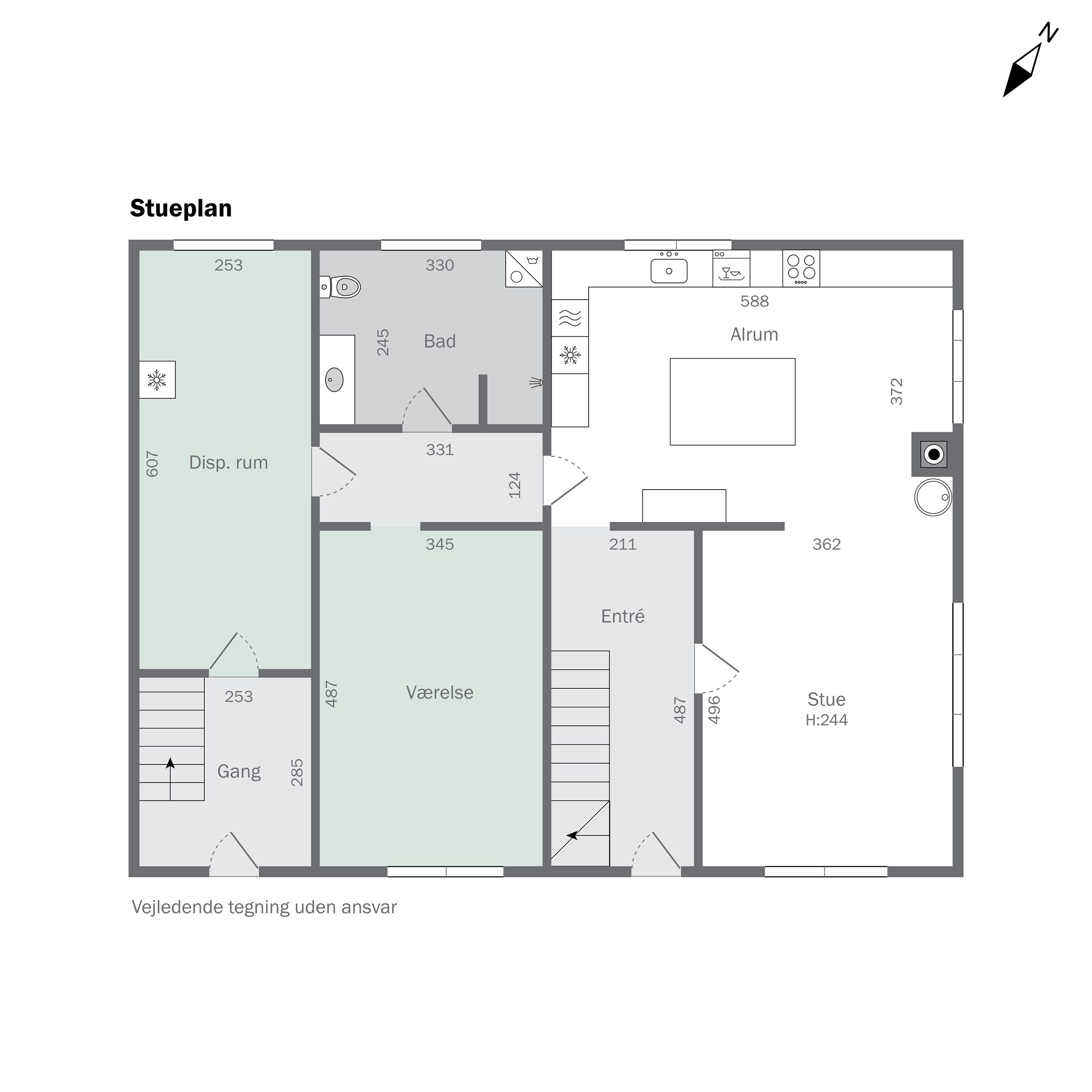 Plantegninger billede af Asylgade 14, 8300 Odder