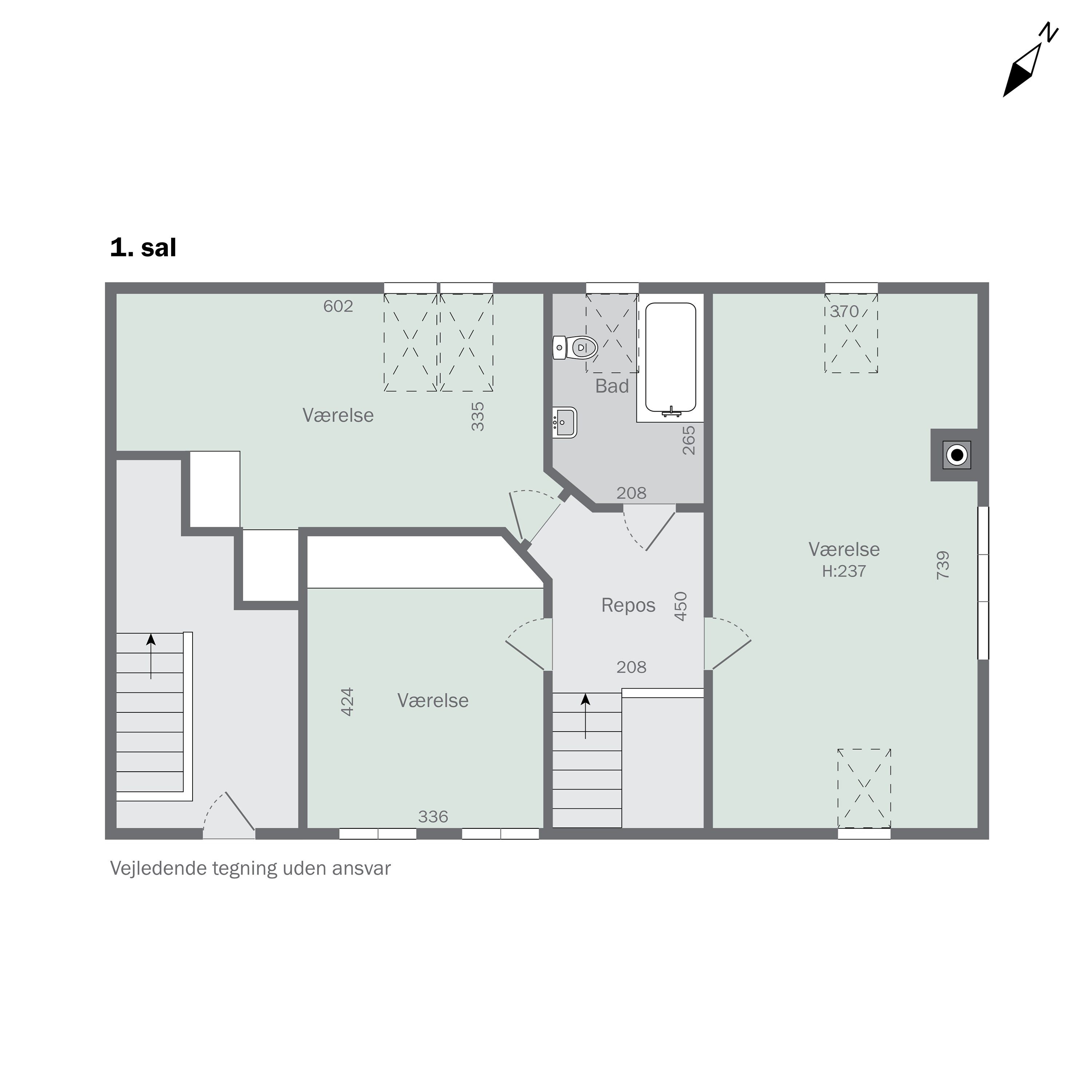 Plantegninger billede af Asylgade 14, 8300 Odder