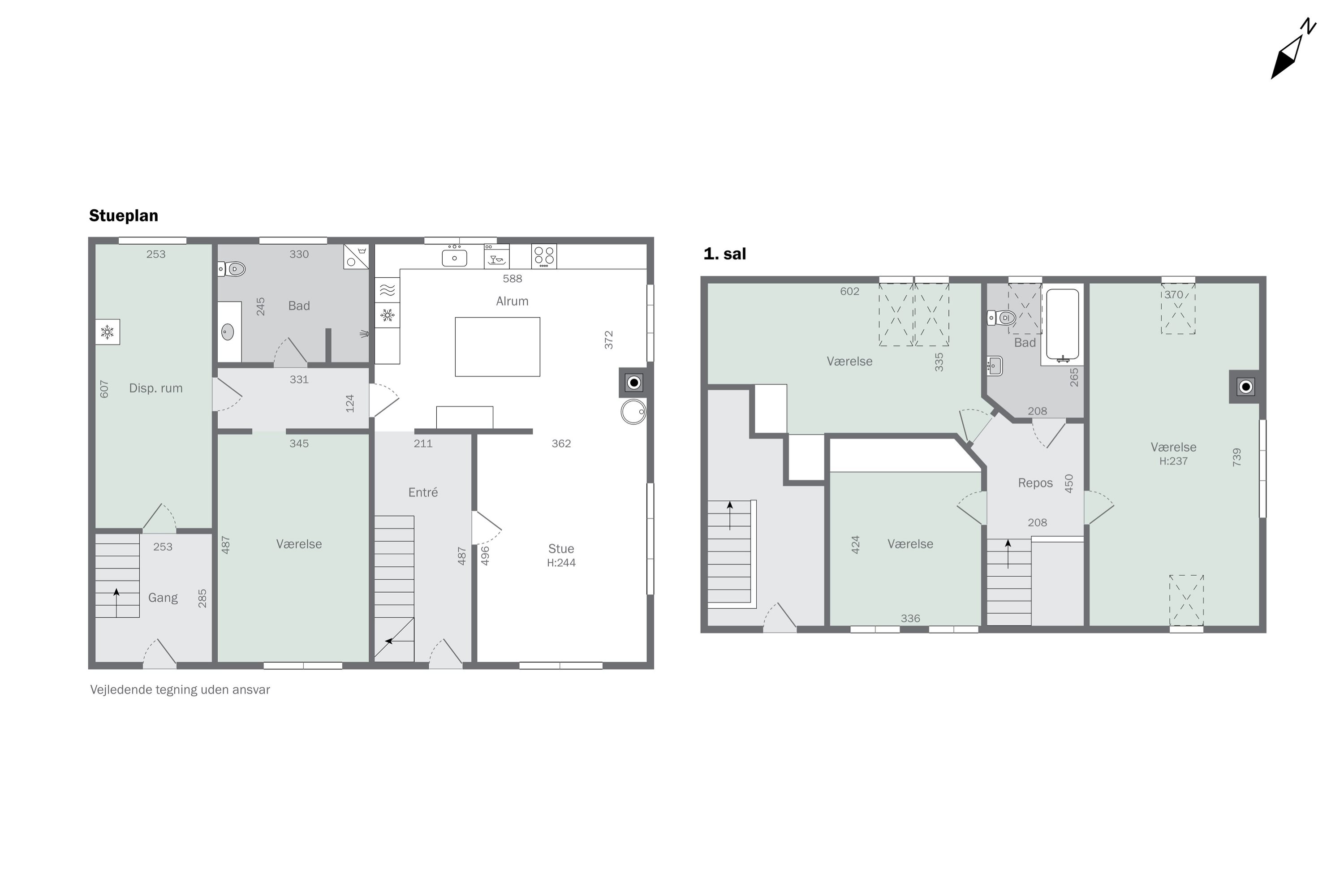 Plantegninger billede af Asylgade 14, 8300 Odder