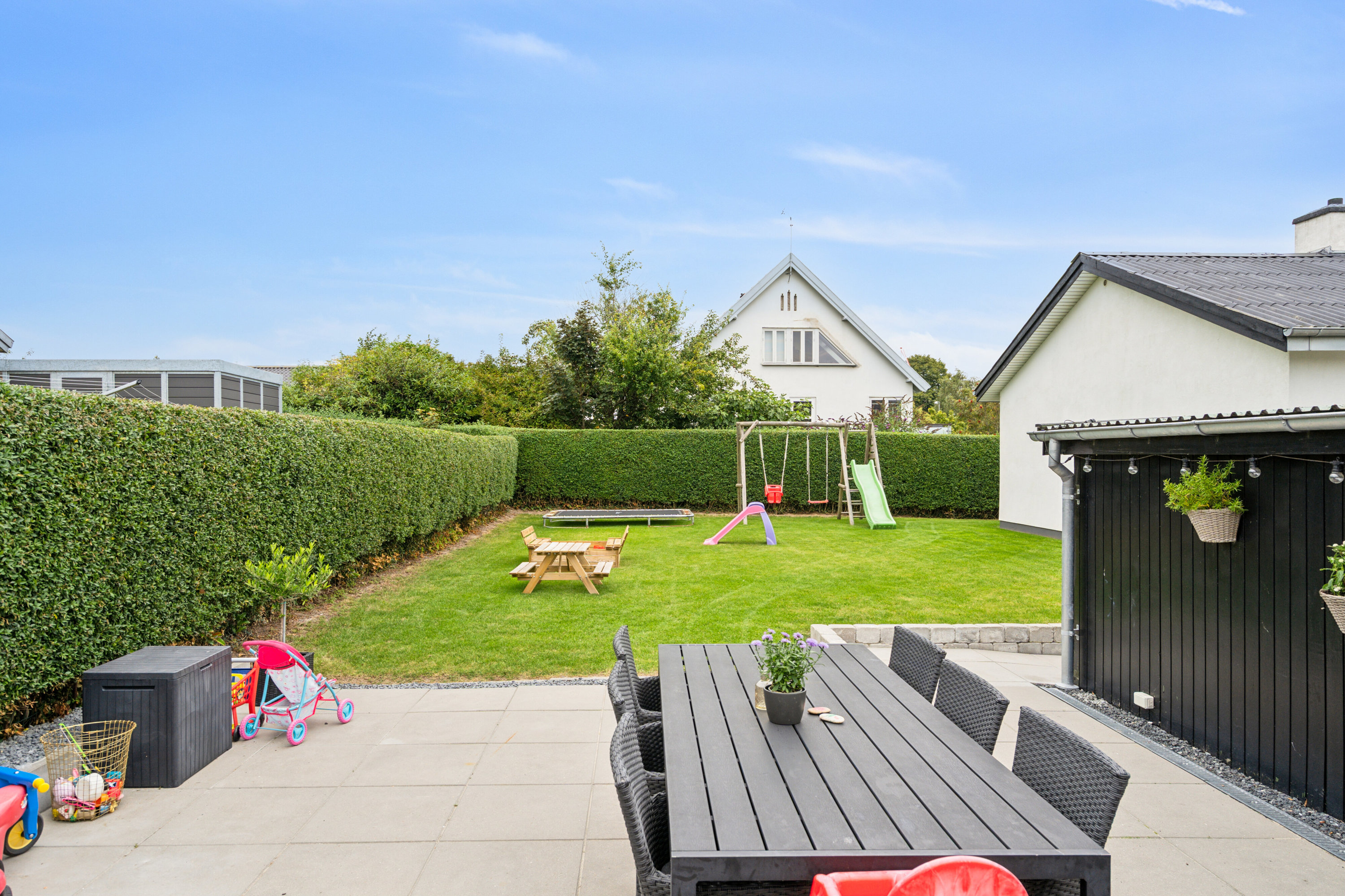 Fremhævet terrasse billede i fuldskærmstilstand. Billede af Rantzausmindevej 122, 5700 Svendborg