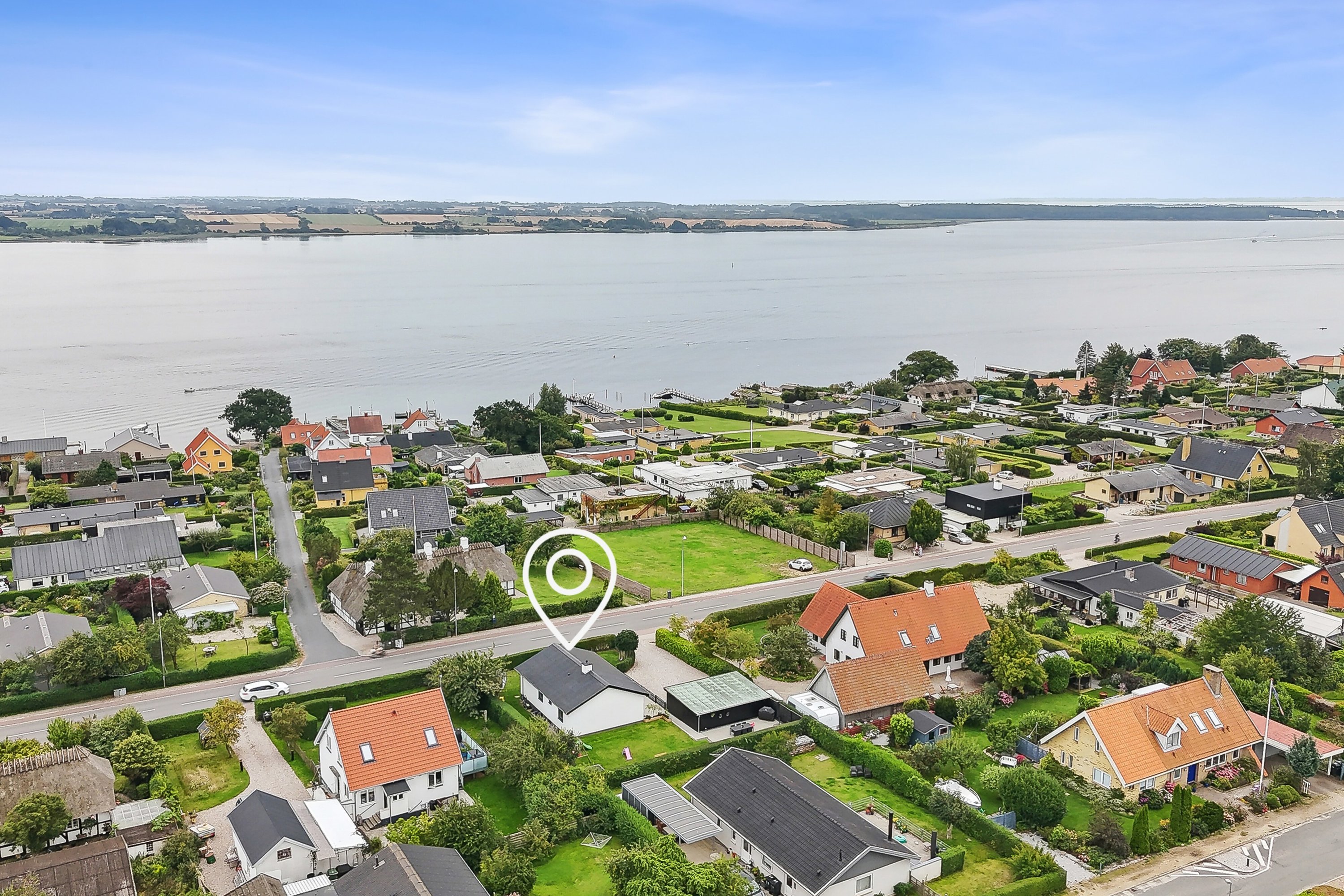 Fremhævet luftfoto billede i fuldskærmstilstand. Billede af Rantzausmindevej 122, 5700 Svendborg