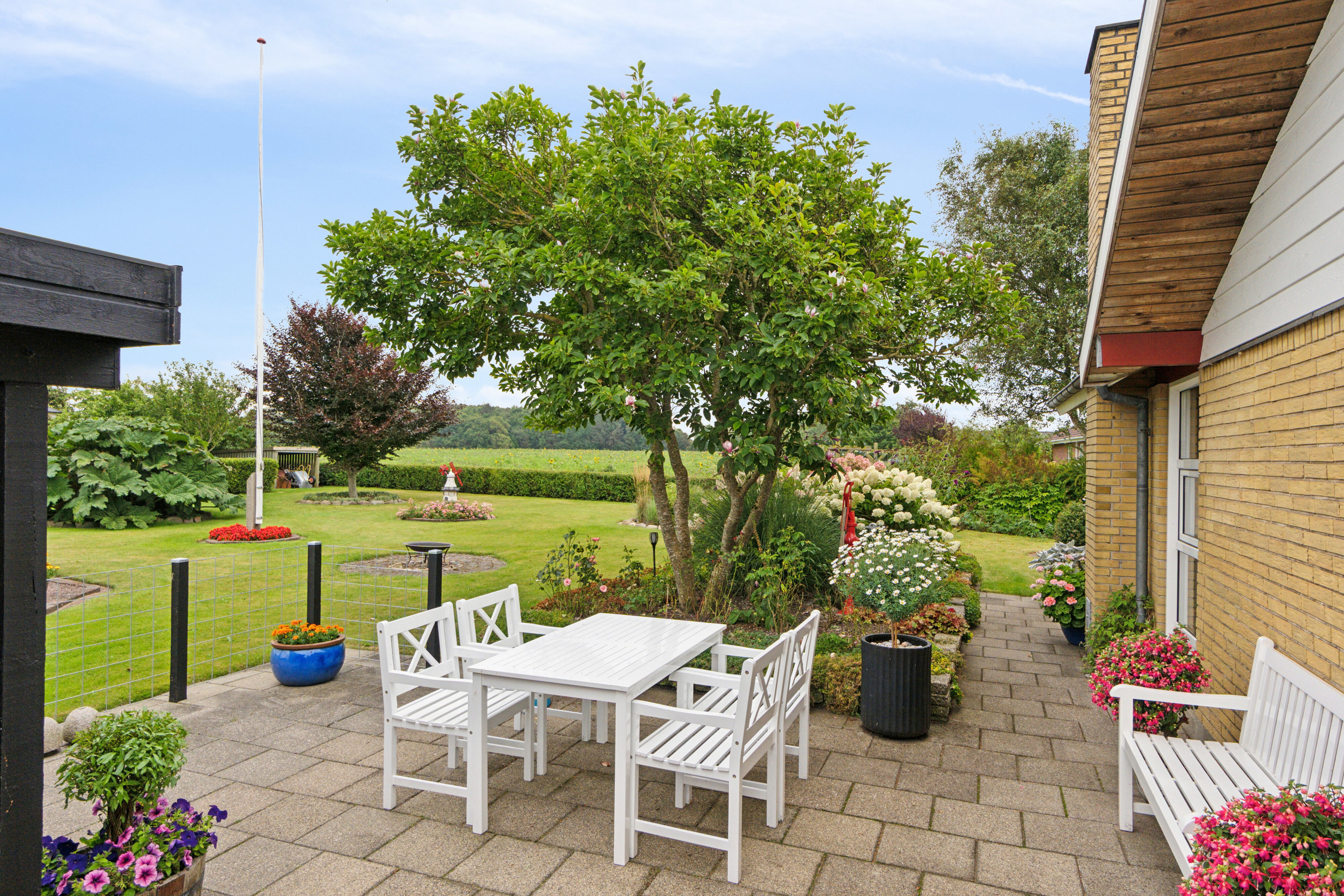 Fremhævet terrasse billede i fuldskærmstilstand. Billede af Blommevej 6, 7741 Frøstrup