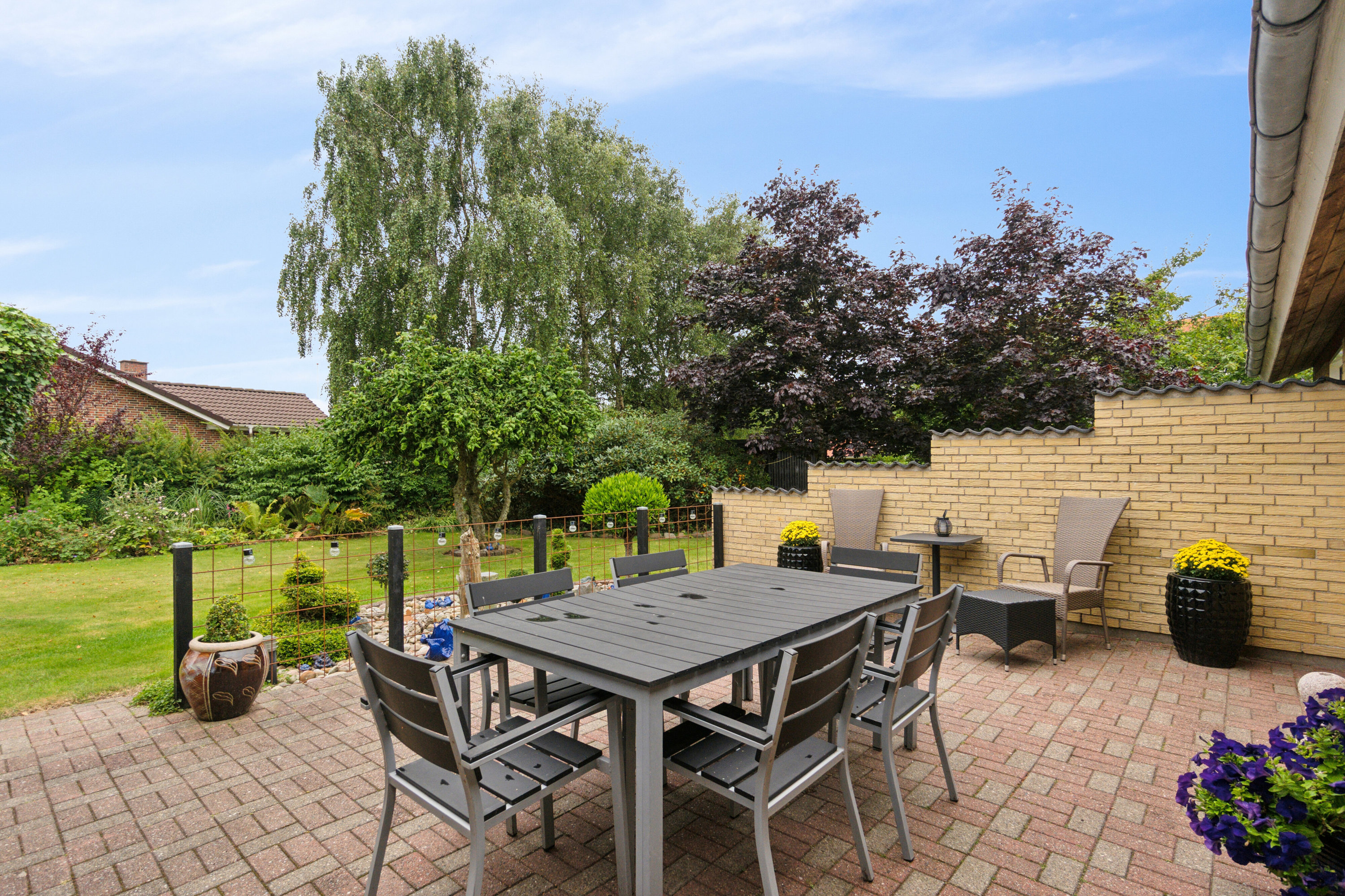 Fremhævet terrasse billede i fuldskærmstilstand. Billede af Blommevej 6, 7741 Frøstrup