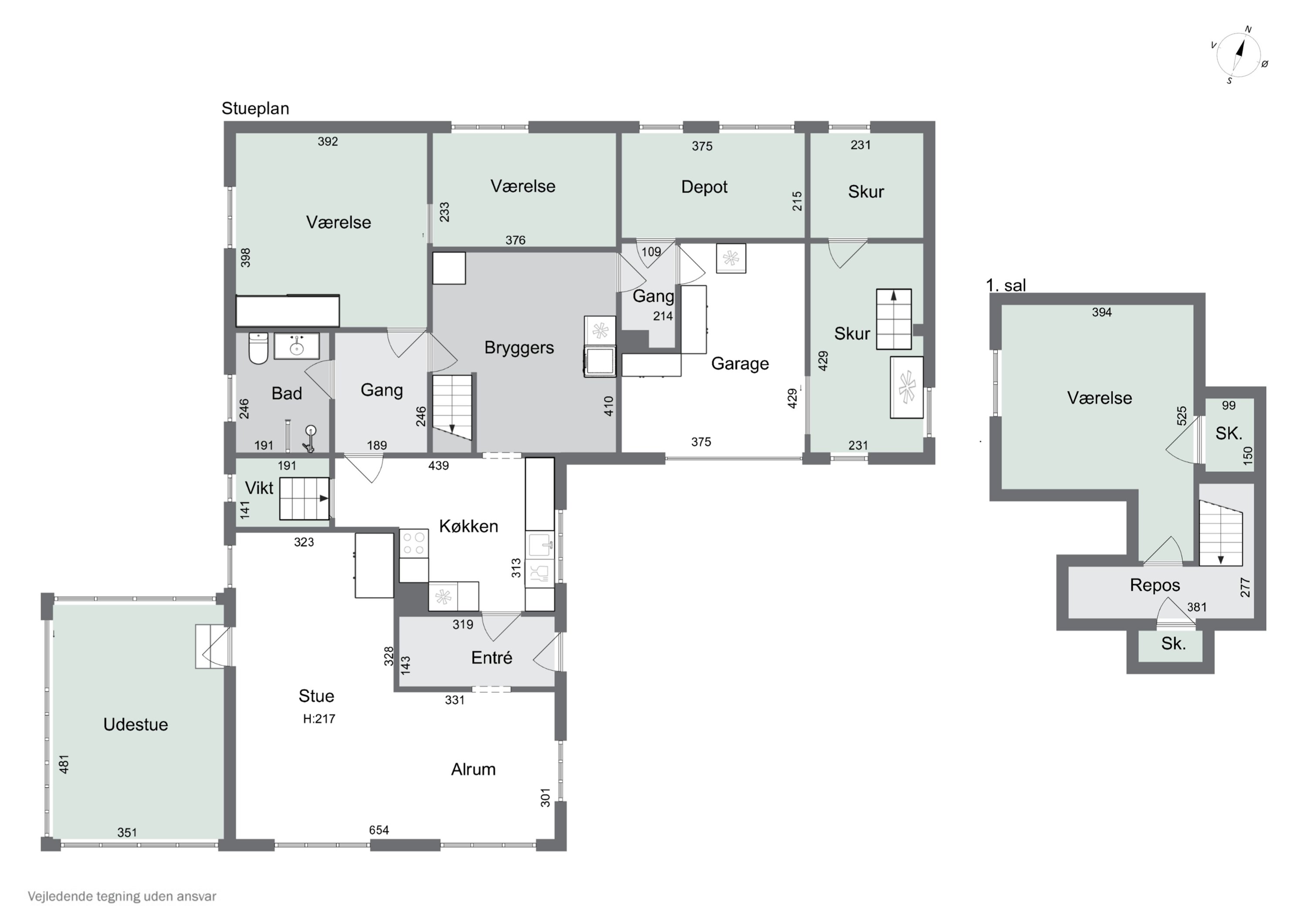 Plantegninger billede af Fugleholmvej 4, Hejninge, 4200 Slagelse