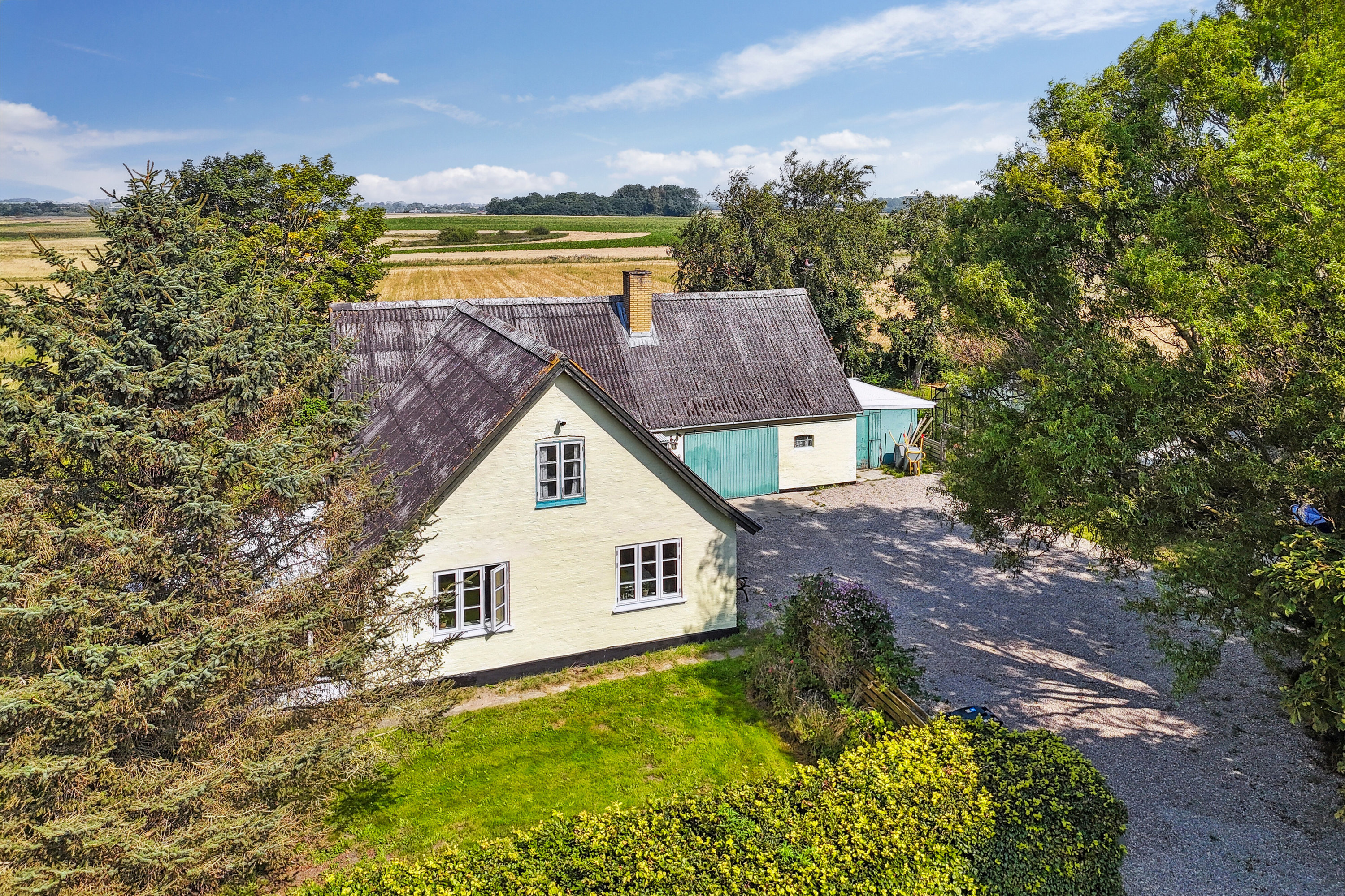 Fremhævet luftfoto billede i fuldskærmstilstand. Billede af Fugleholmvej 4, Hejninge, 4200 Slagelse