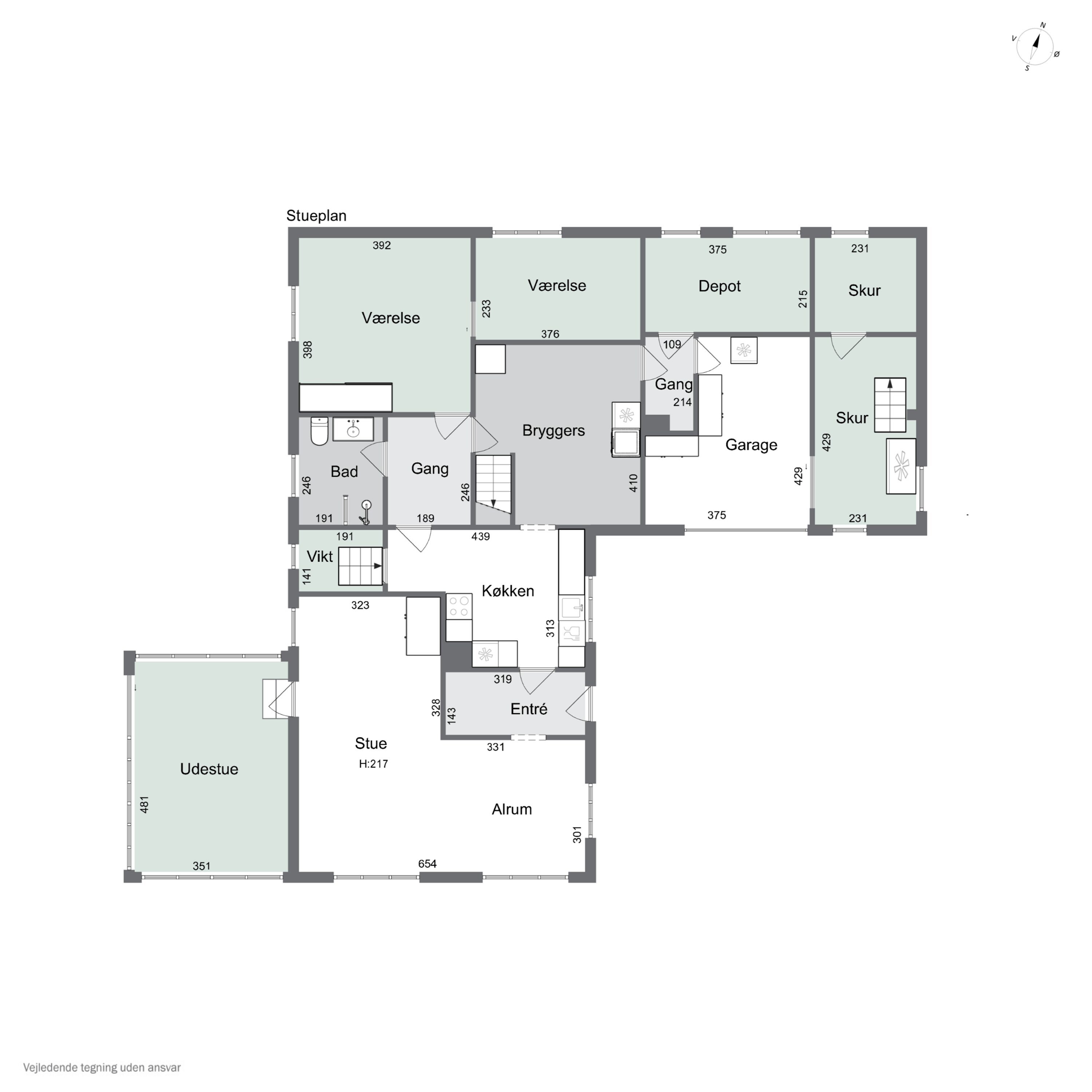 Plantegninger billede af Fugleholmvej 4, Hejninge, 4200 Slagelse