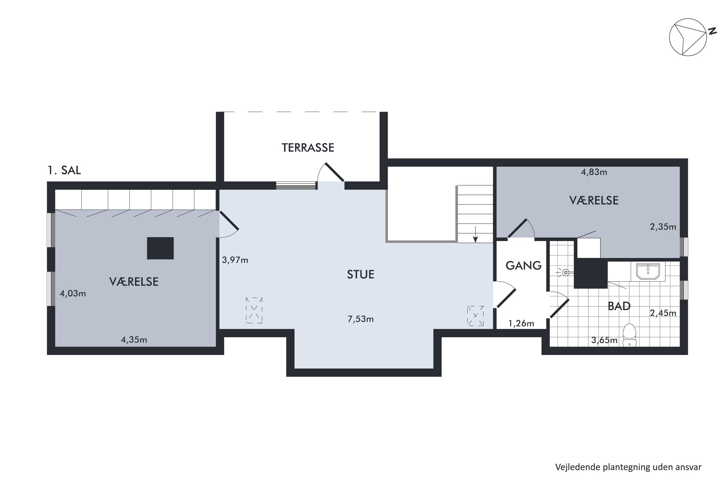 Plantegninger billede af Møllehusvej 4, Skallebæk, 6760 Ribe