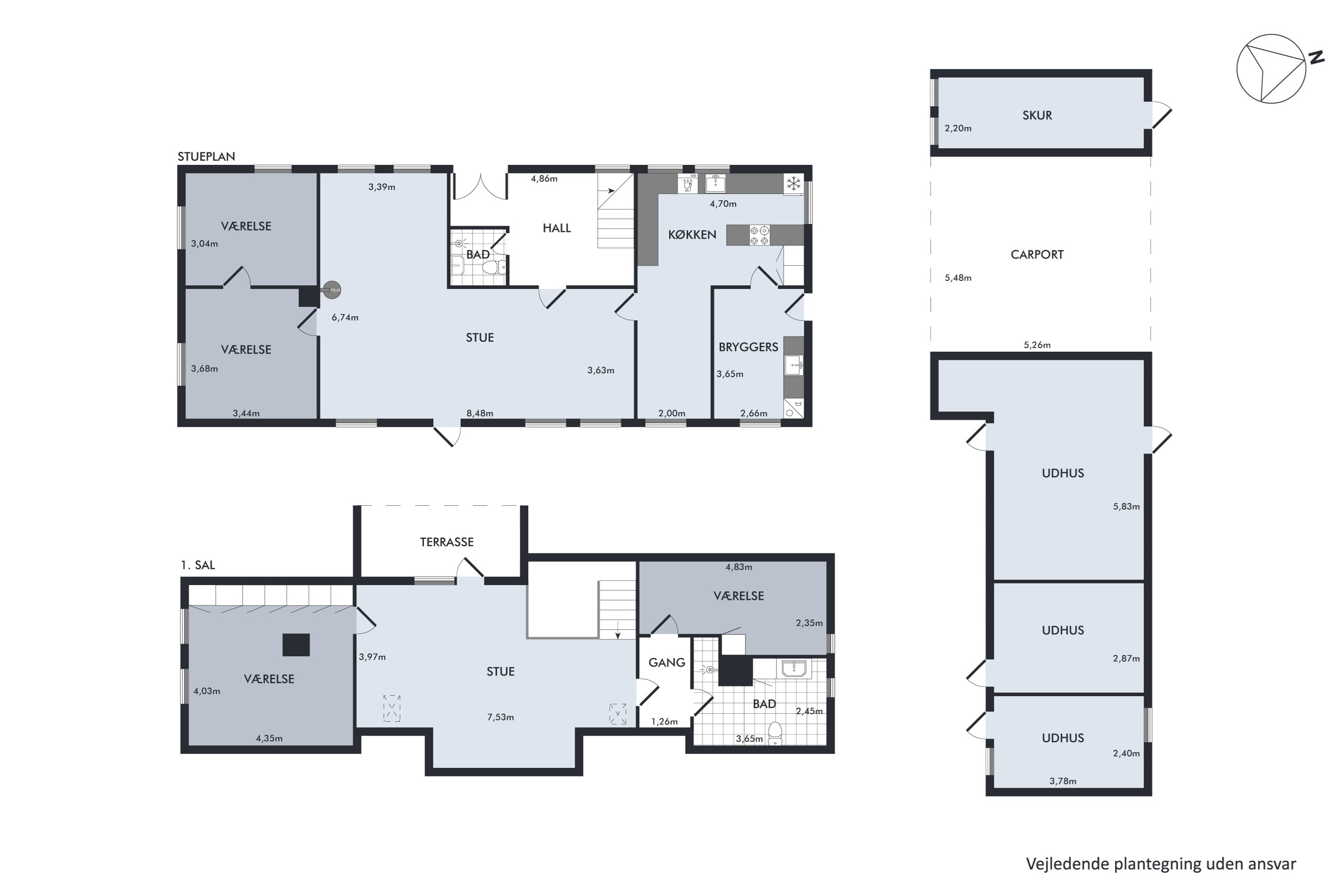 Plantegninger billede af Møllehusvej 4, Skallebæk, 6760 Ribe