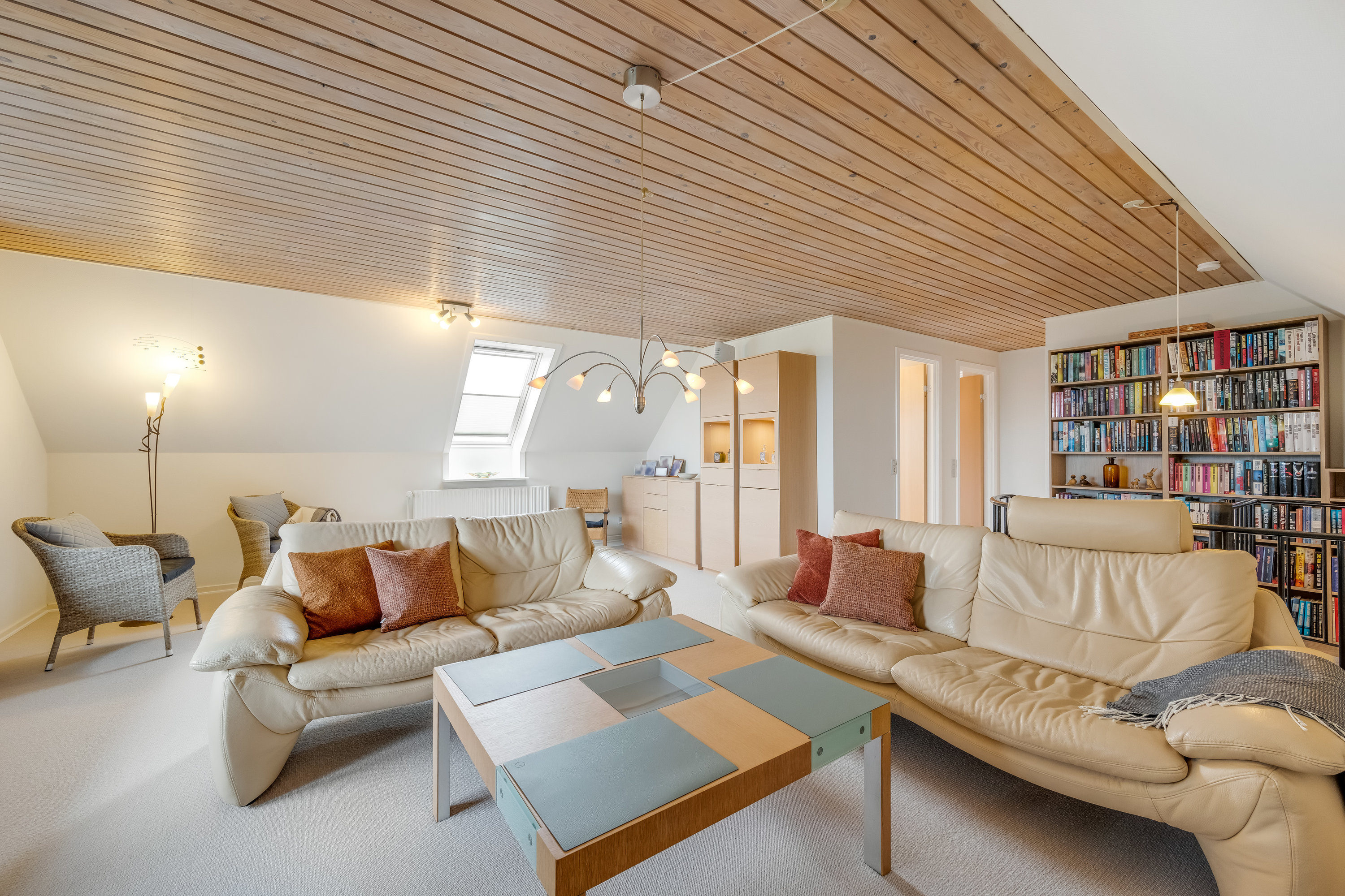 Fremhævet stue billede i fuldskærmstilstand. Billede af Markledet 55, 6950 Ringkøbing