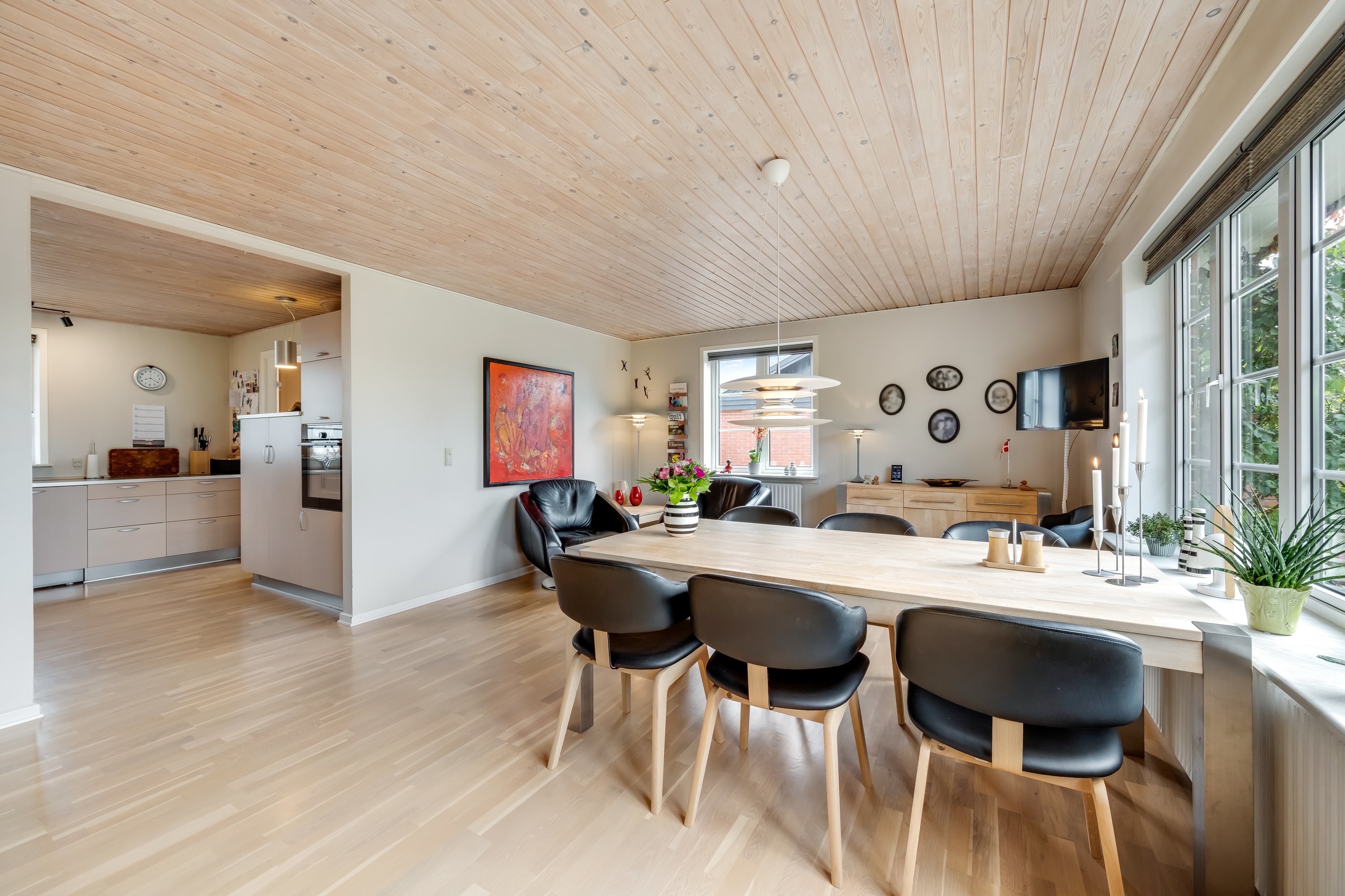 Fremhævet stue billede i fuldskærmstilstand. Billede af Markledet 55, 6950 Ringkøbing