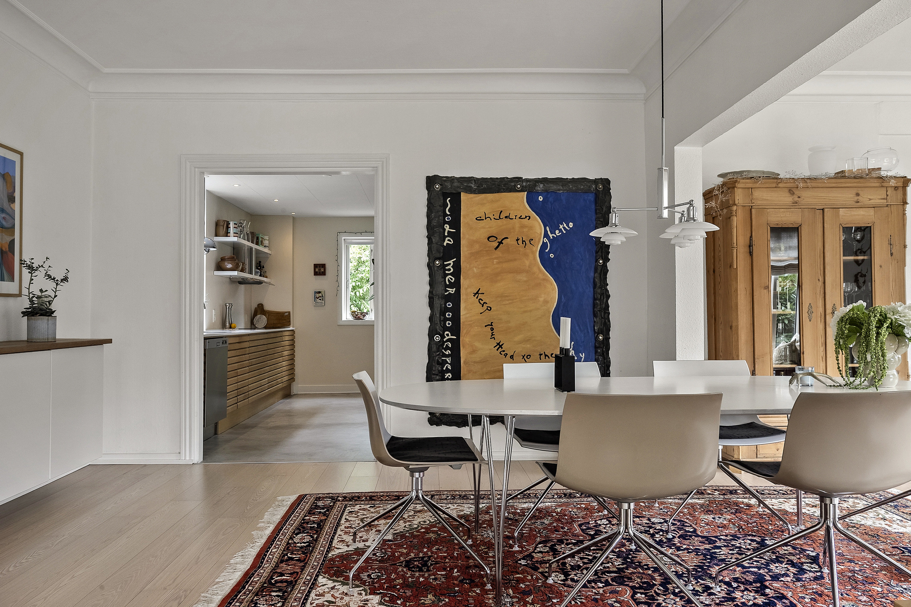 Fremhævet spisestue billede i fuldskærmstilstand. Billede af Tværgade 17, 6621 Gesten