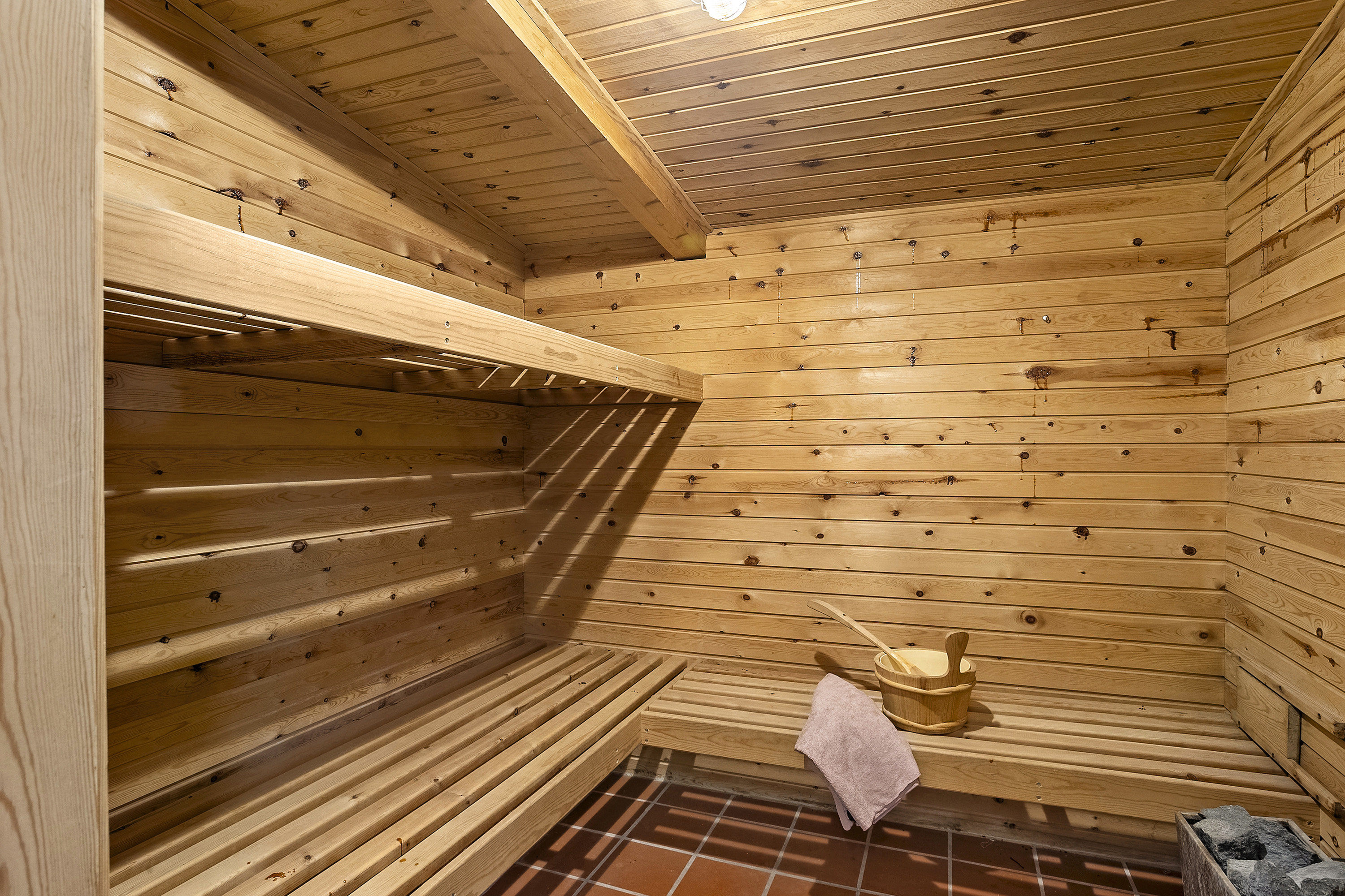 Fremhævet sauna billede i fuldskærmstilstand. Billede af Tværgade 17, 6621 Gesten