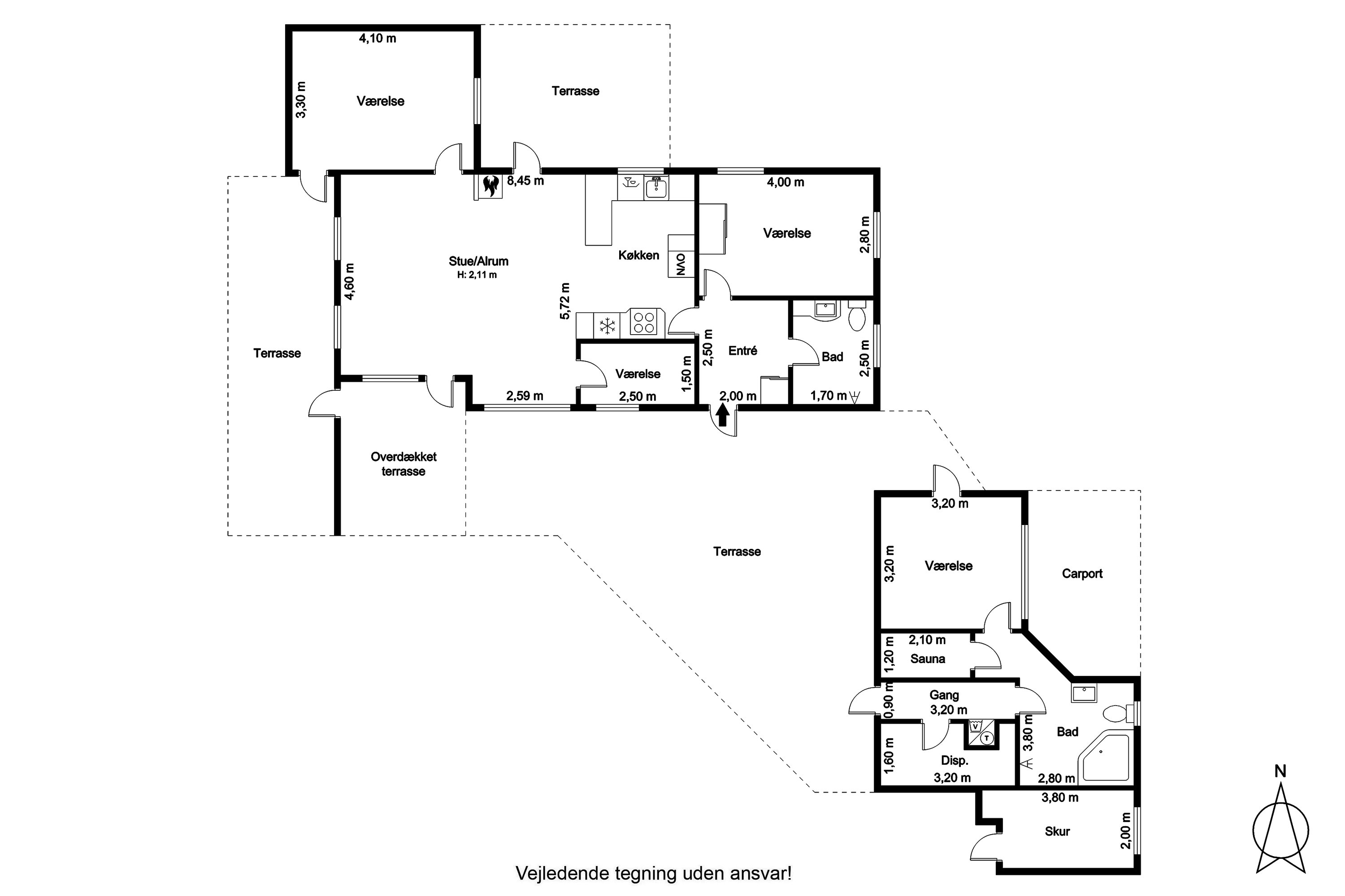 Plantegninger billede af Fredvej 10, Lyngså, 9300 Sæby