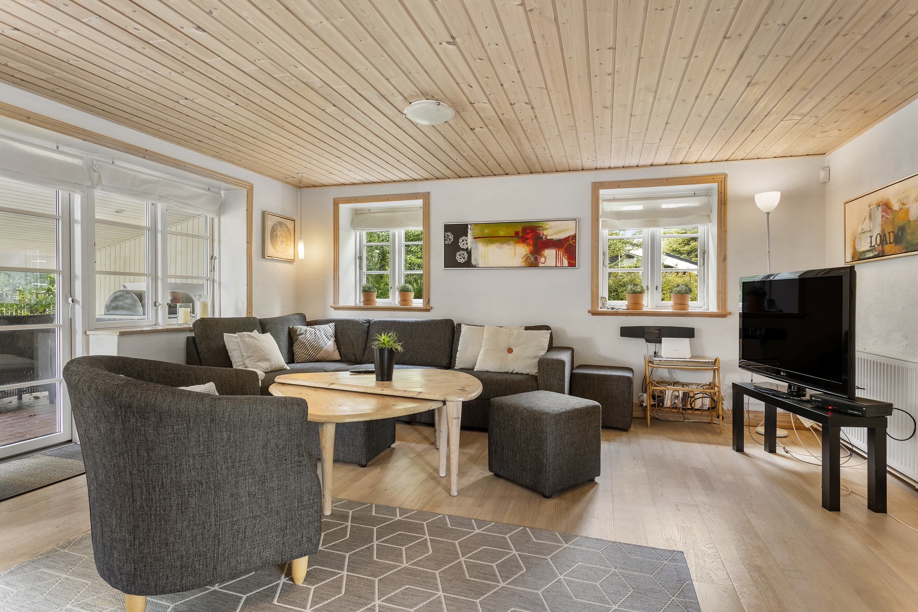 Fremhævet stue billede i fuldskærmstilstand. Billede af Fredvej 10, Lyngså, 9300 Sæby