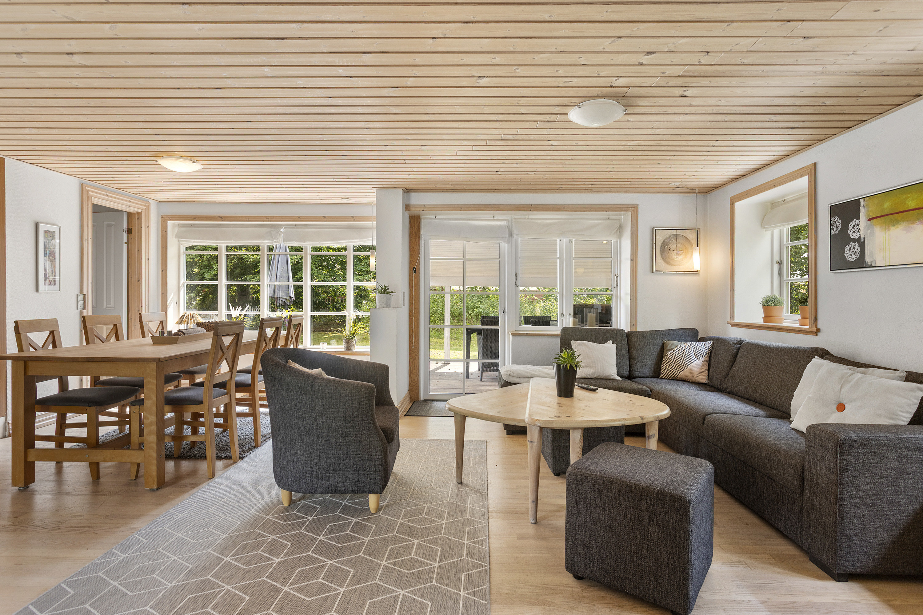 Fremhævet stue billede i fuldskærmstilstand. Billede af Fredvej 10, Lyngså, 9300 Sæby