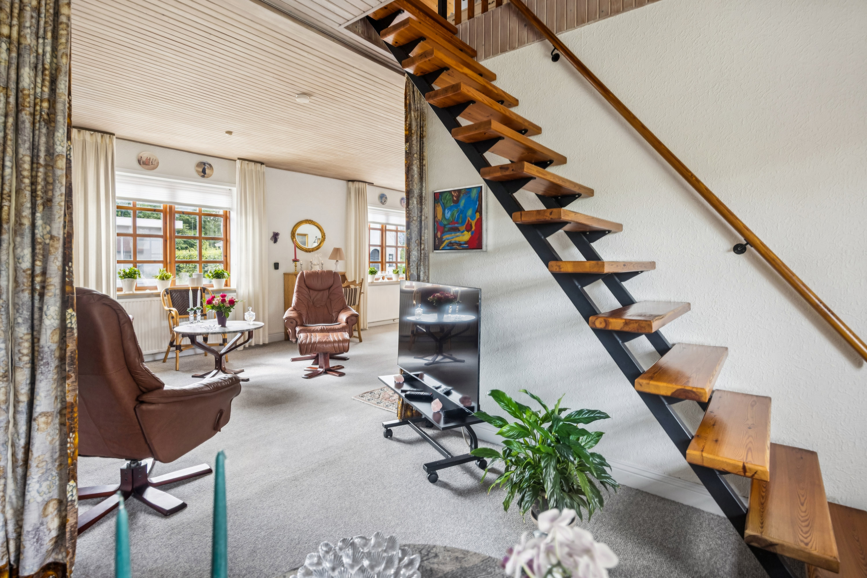 Fremhævet stue billede i fuldskærmstilstand. Billede af Thistedvej 20, Halvrimmen, 9460 Brovst