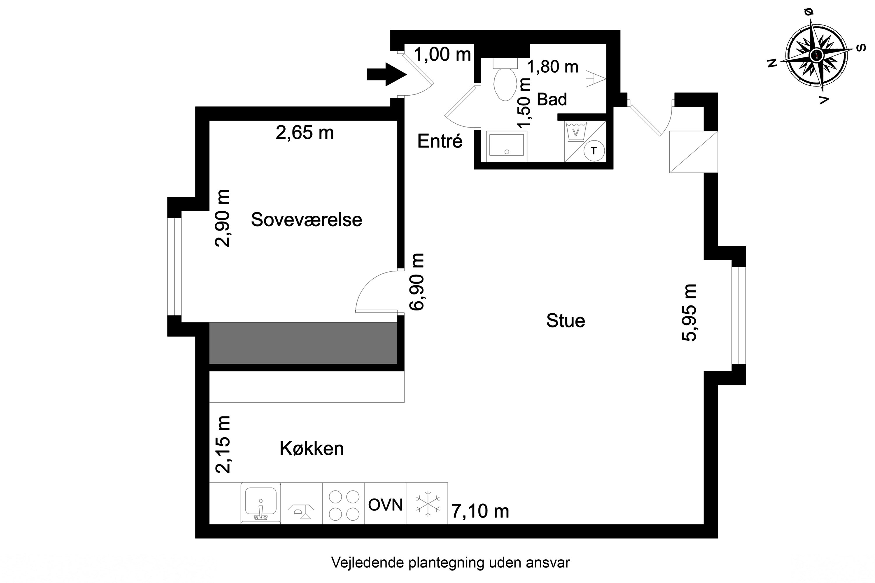 Plantegninger billede af Skjoldsgade 92, 3. th., 6700 Esbjerg