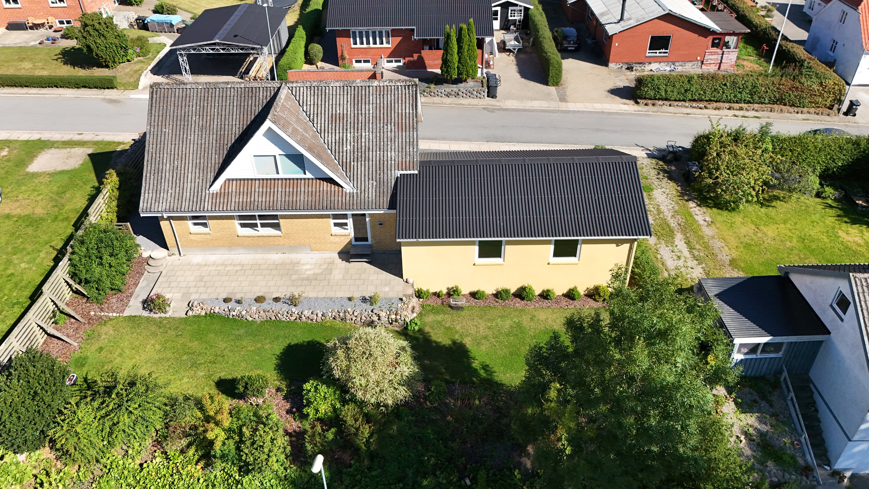 Fremhævet luftfoto billede i fuldskærmstilstand. Billede af Udsigten 2, Ravnkilde, 9610 Nørager