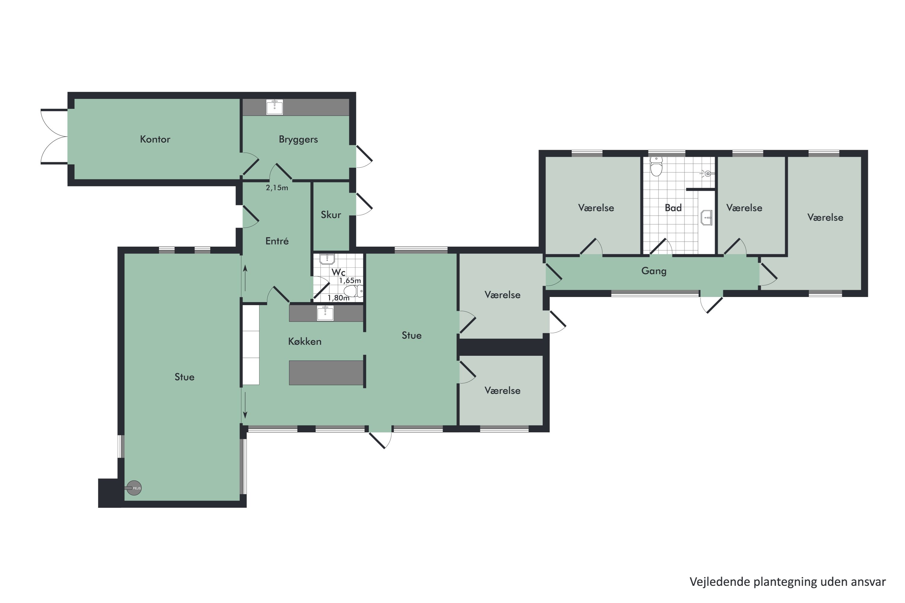 Plantegninger billede af Rødslet 8, 9430 Vadum