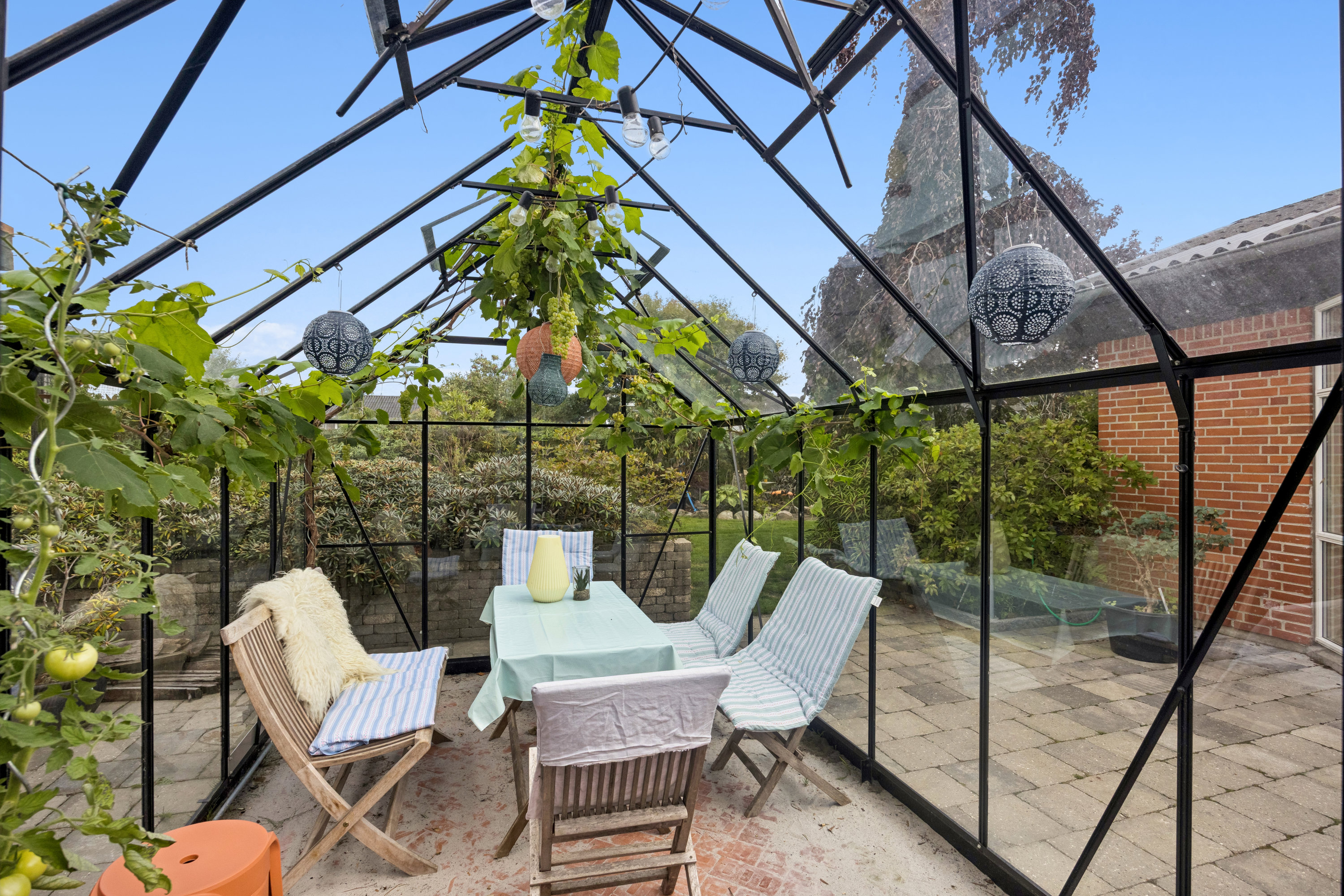 Fremhævet terrasse billede i fuldskærmstilstand. Billede af Bollen 14, 9362 Gandrup