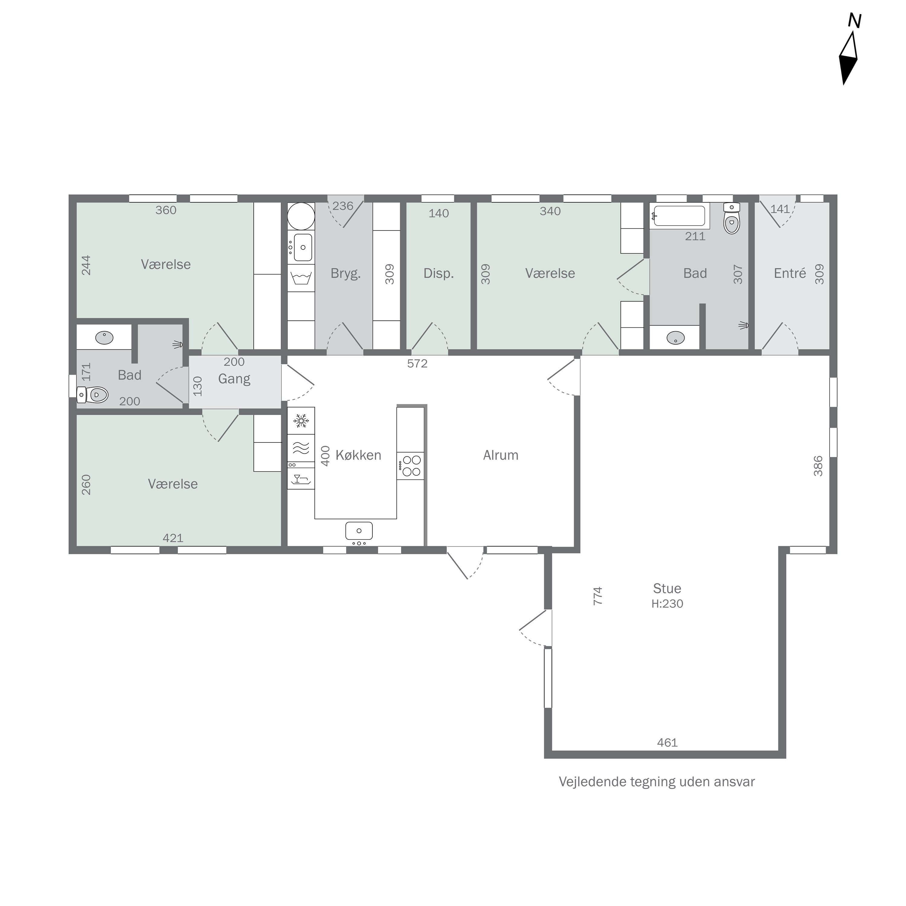 Plantegninger billede af H.P. Hanssens Vej 23, 6100 Haderslev
