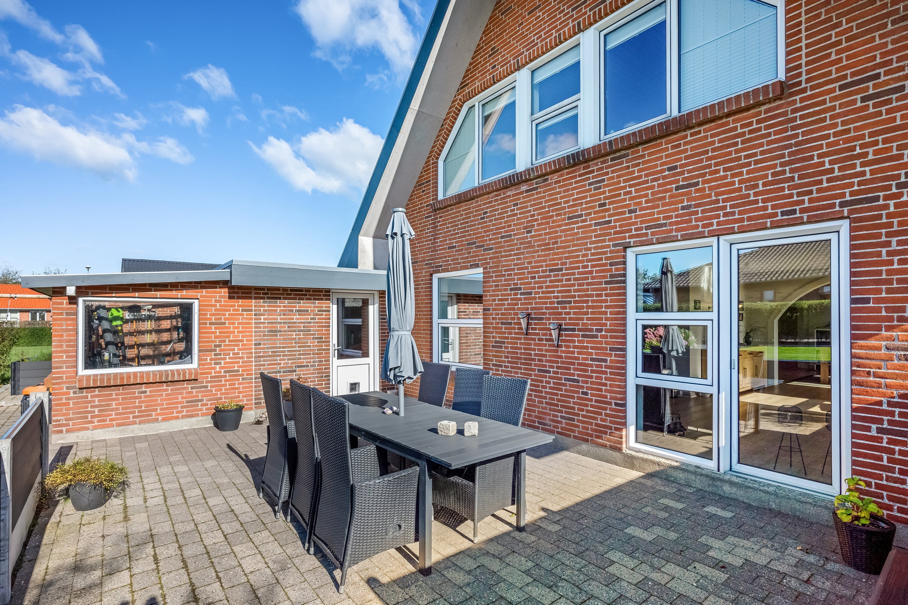 Fremhævet terrasse billede i fuldskærmstilstand. Billede af Frejasvej 23, Nørlem, 7620 Lemvig