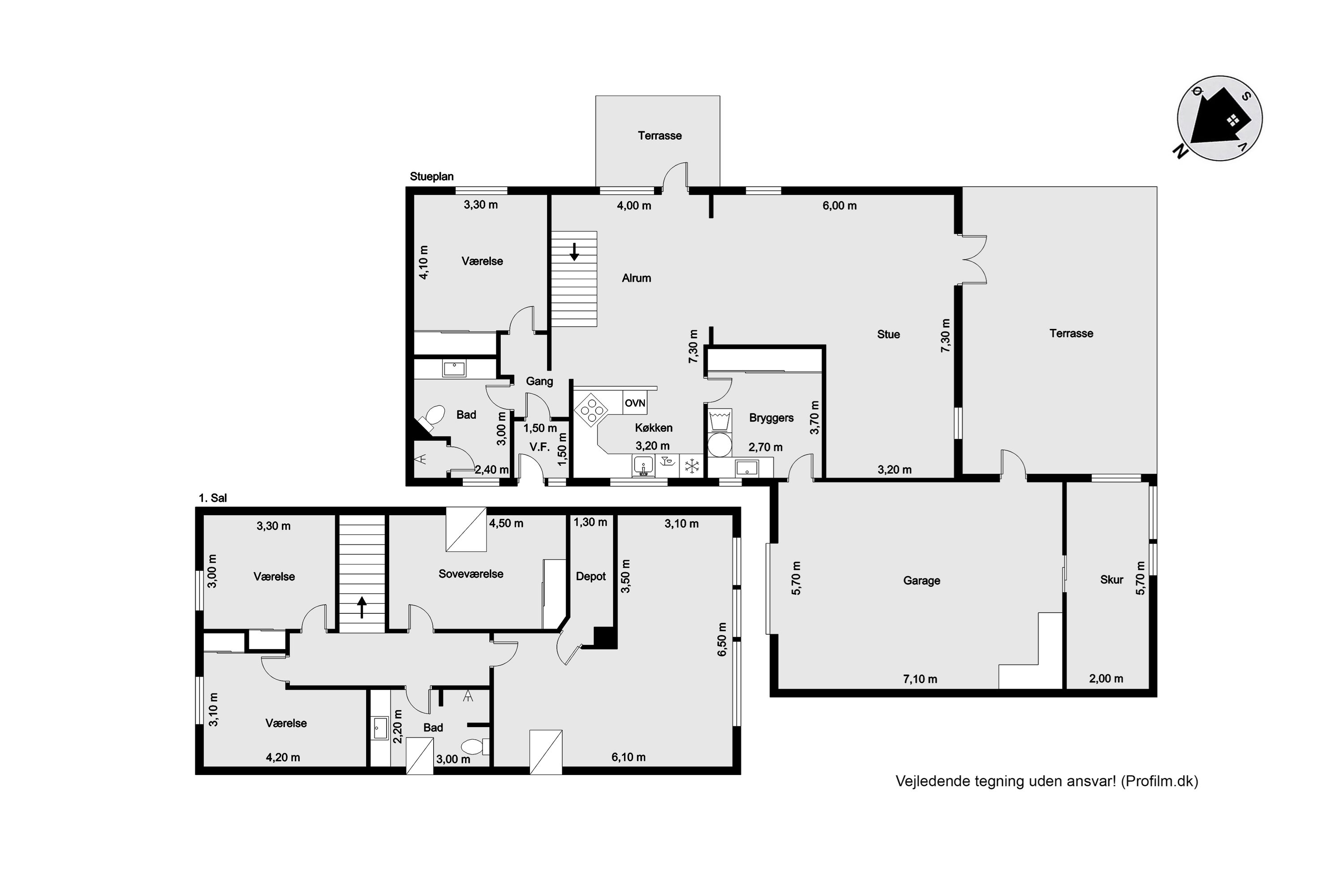 Plantegninger billede af Frejasvej 23, Nørlem, 7620 Lemvig