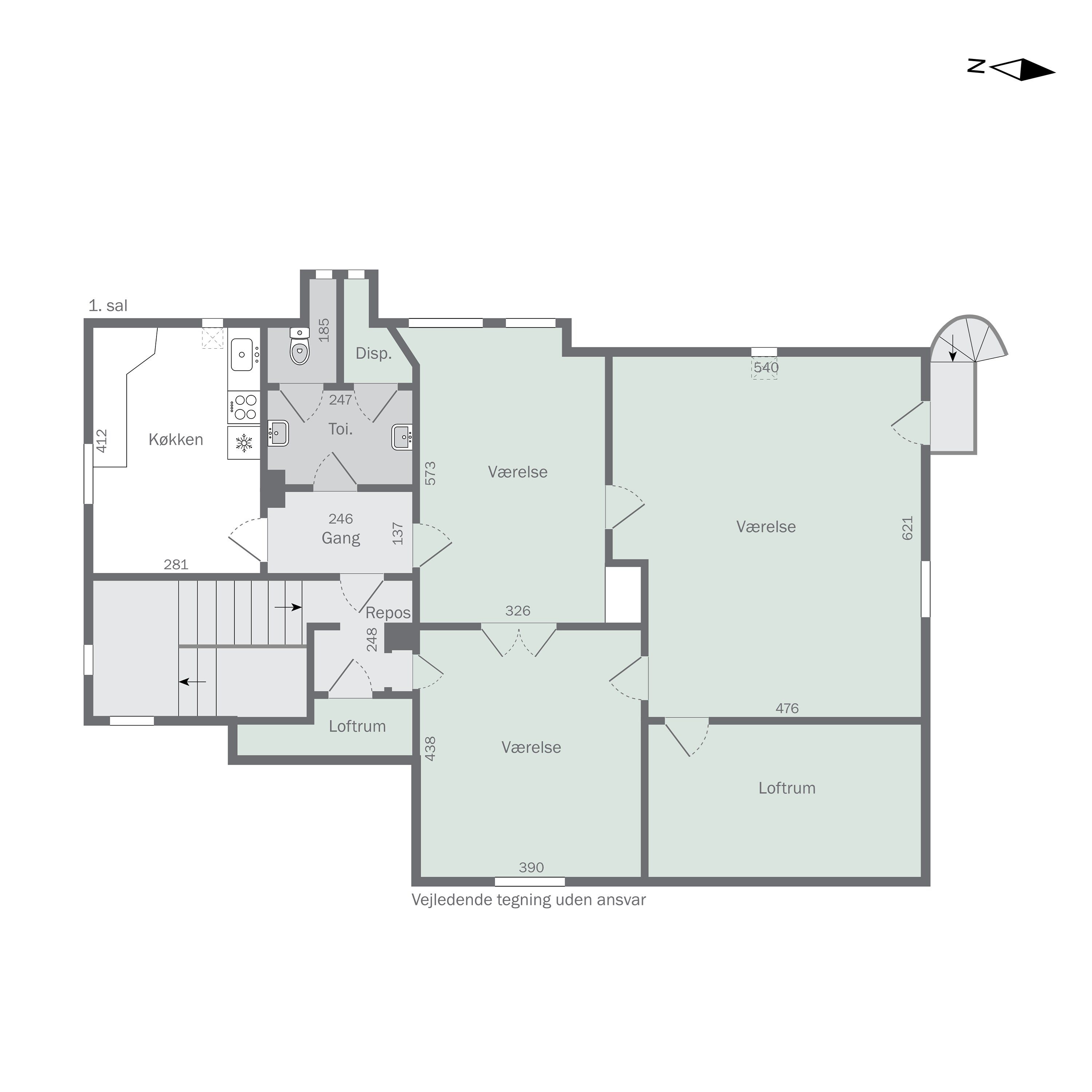 Plantegninger billede af Gutfeldtsvej 3, 2970 Hørsholm