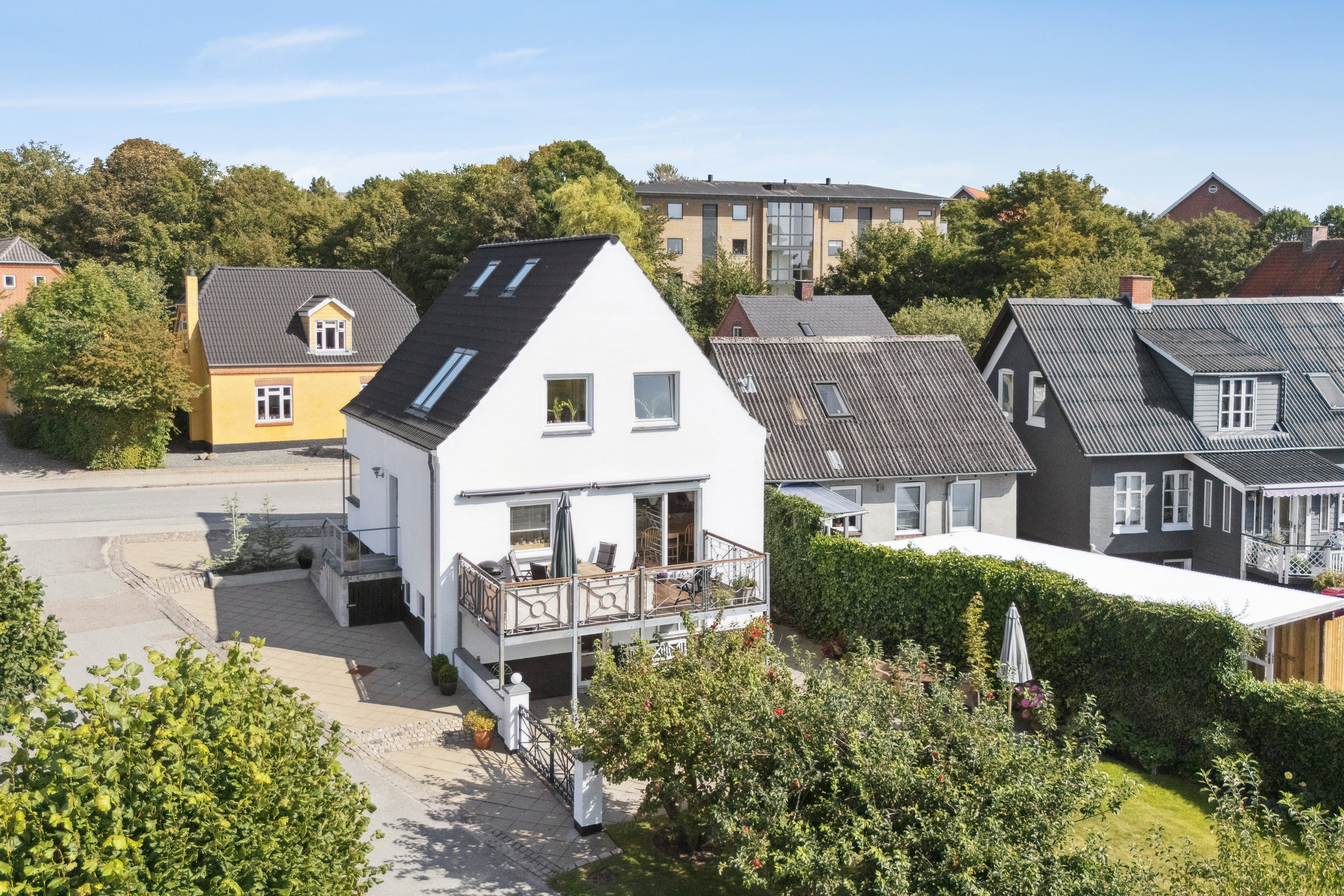 Fremhævet set fra haven billede i fuldskærmstilstand. Billede af Nørrealle 25A, 7700 Thisted