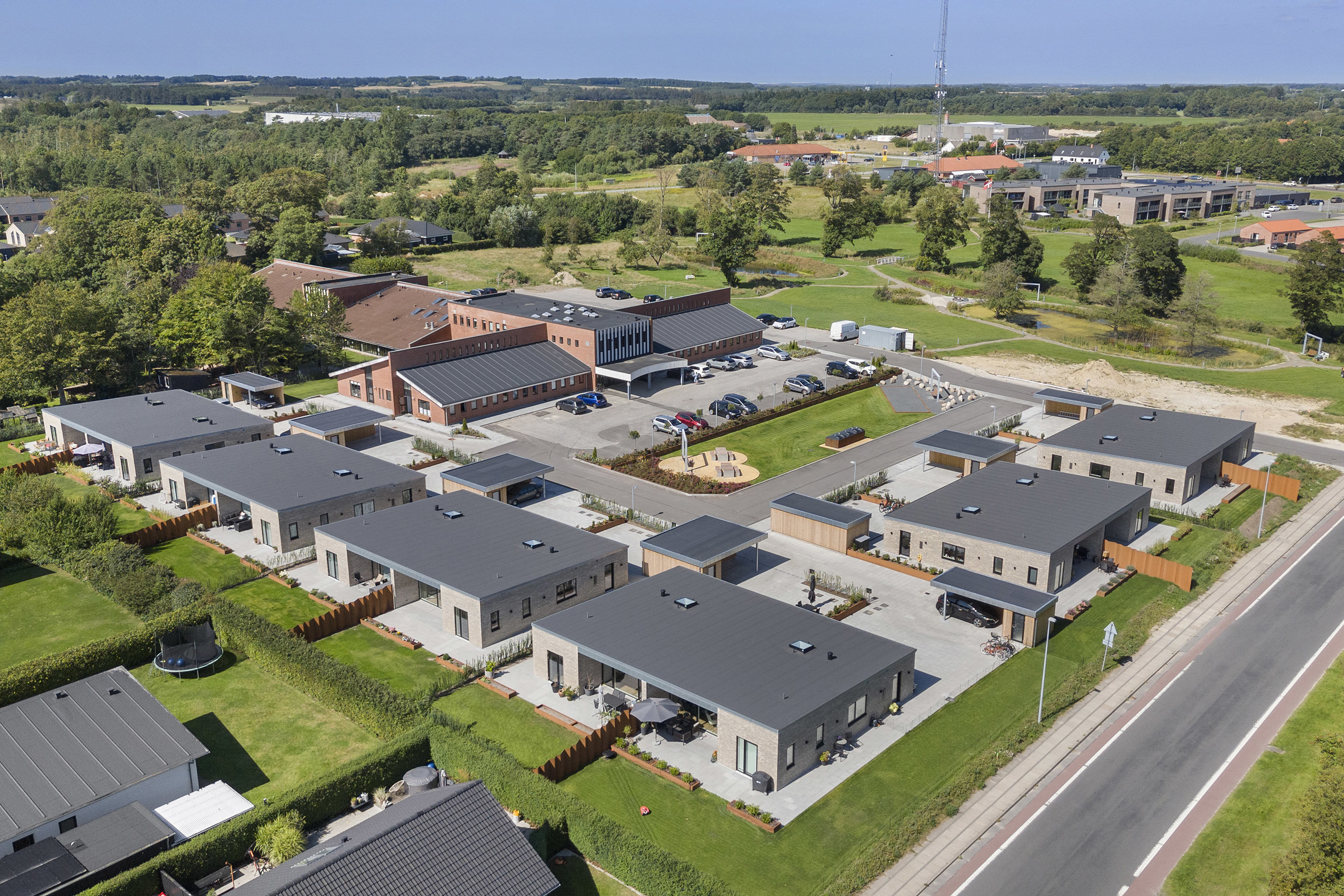 Miniaturebillede 1: luftfoto. Billede af Kornumgårdsvej 16, 9700 Brønderslev