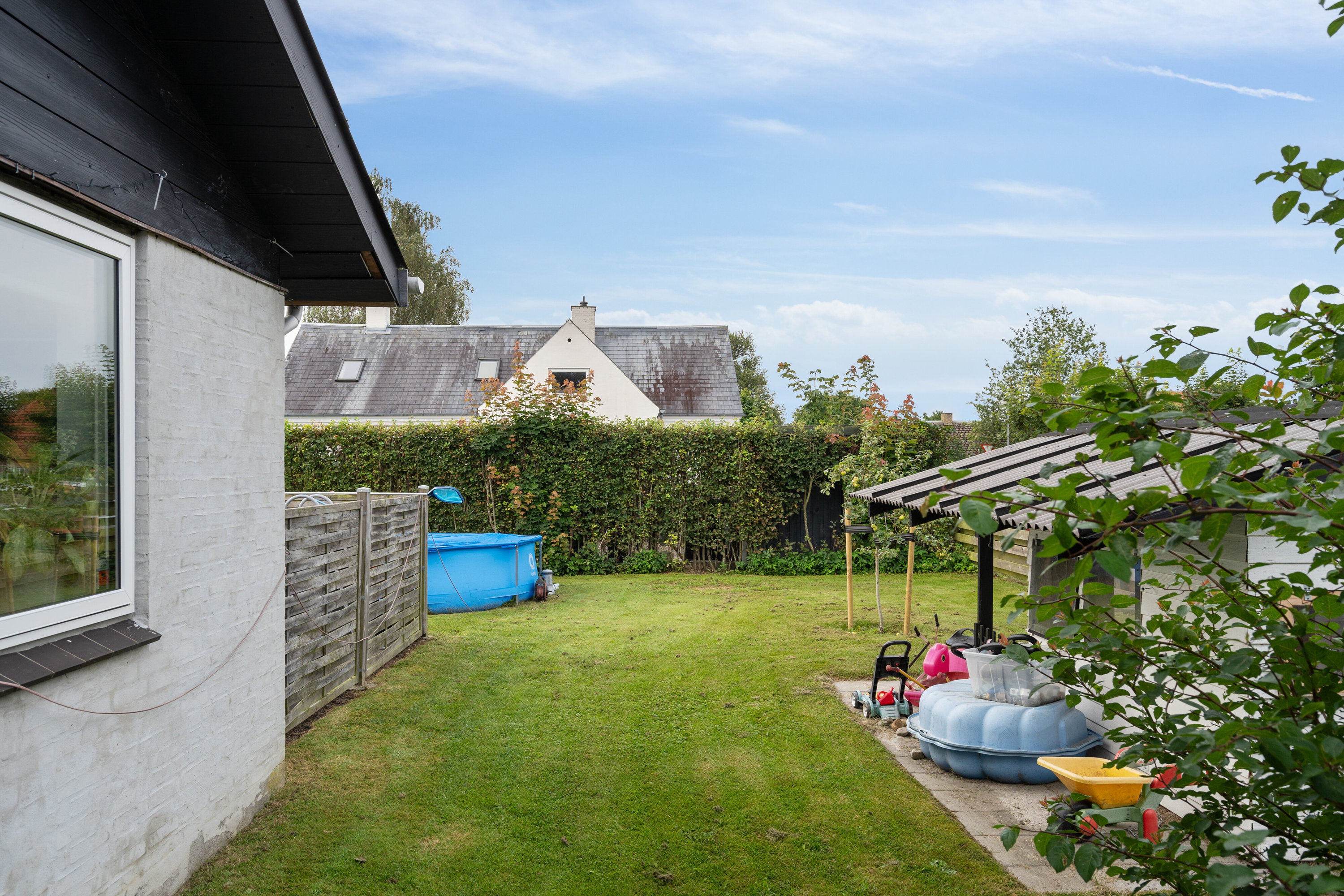 Fremhævet set fra haven billede i fuldskærmstilstand. Billede af Mads Hansensvej 15, 5762 Vester Skerninge