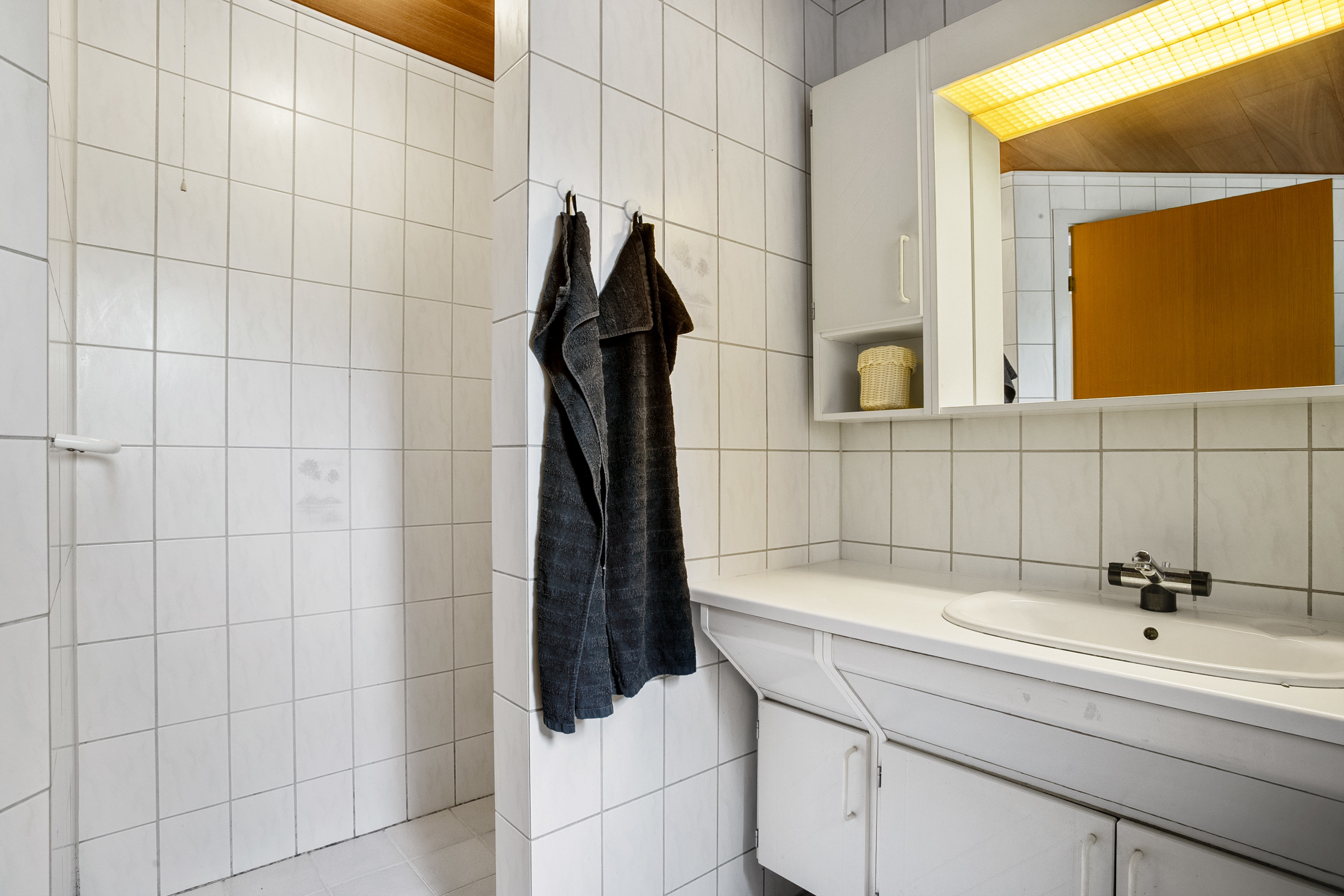 Fremhævet badeværelse billede i fuldskærmstilstand. Billede af Okslundvej 23, Lindknud, 6650 Brørup