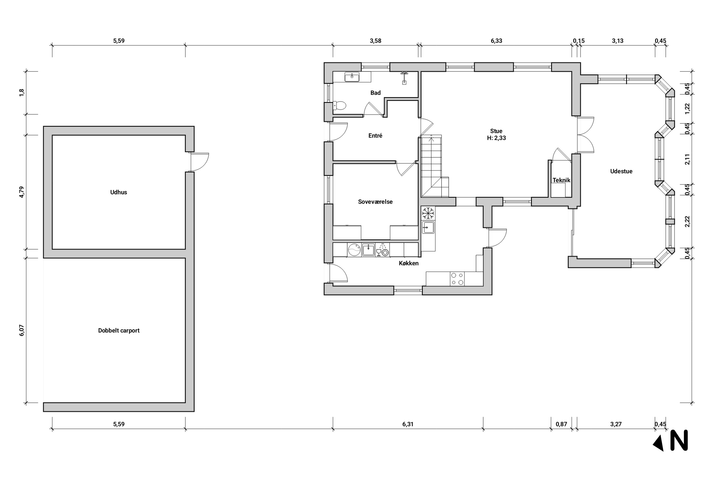 Plantegninger billede af Storkevej 27, 4873 Væggerløse