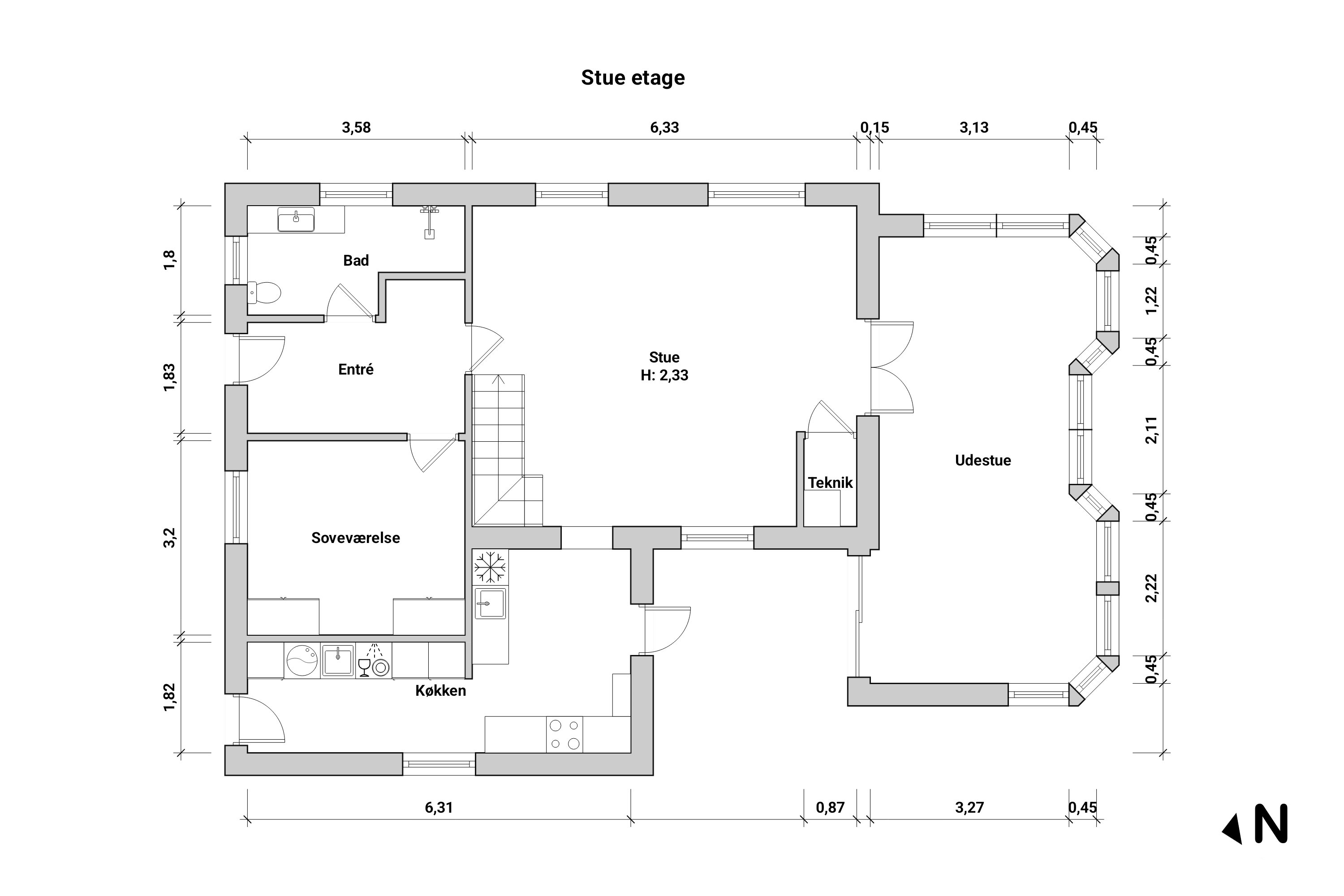 Plantegninger billede af Storkevej 27, 4873 Væggerløse