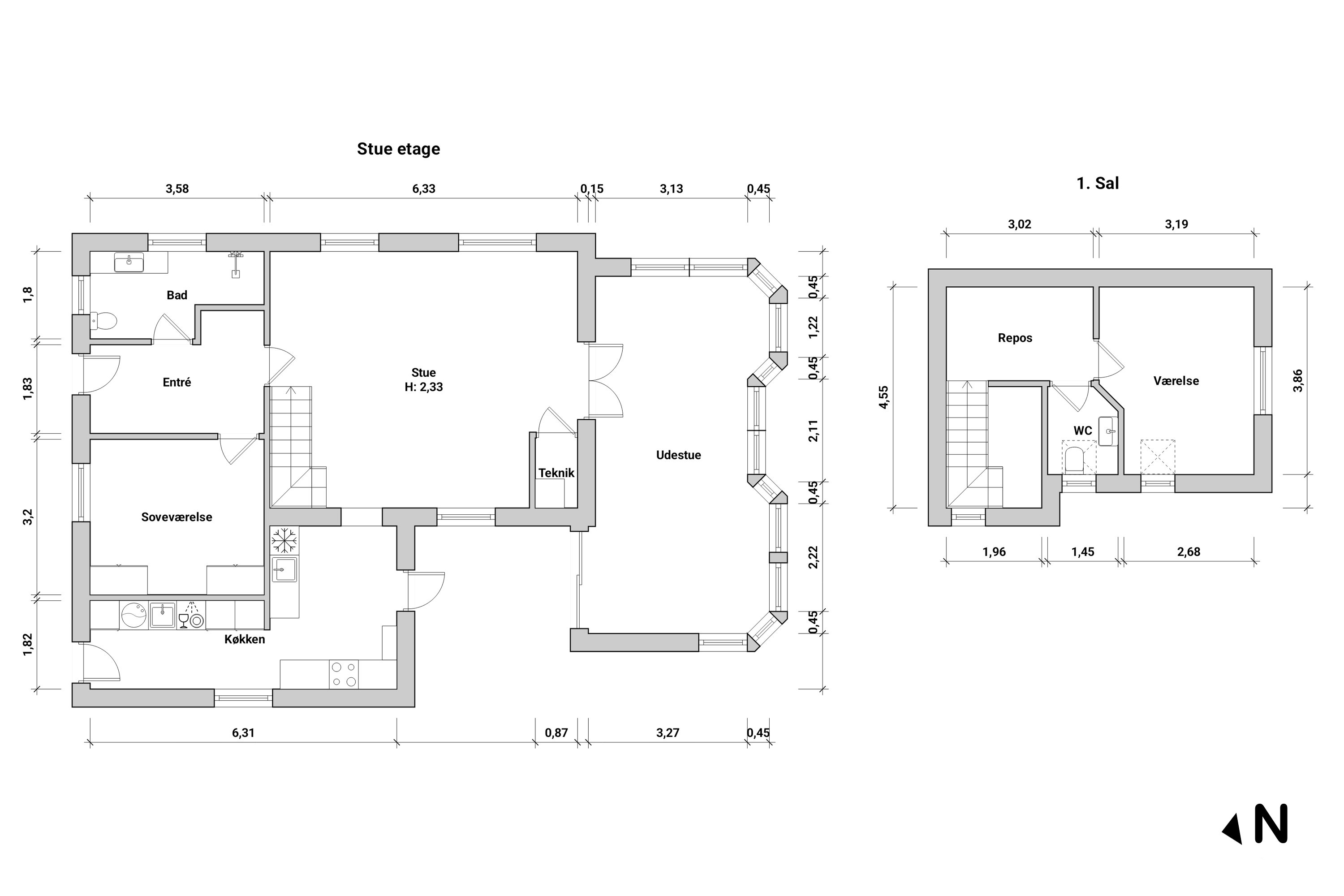 Plantegninger billede af Storkevej 27, 4873 Væggerløse