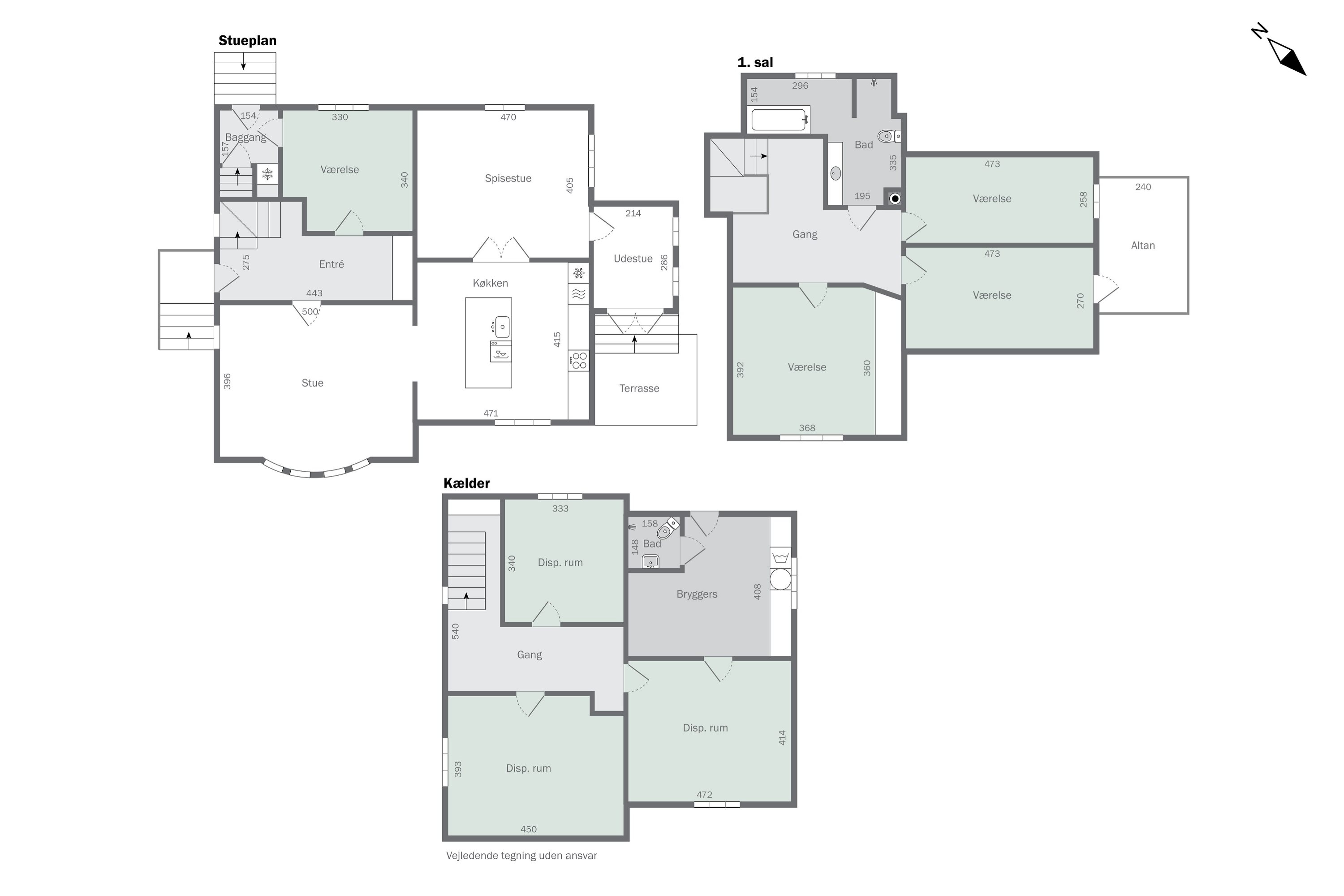 Plantegninger billede af Østergade 14, Særslev, 5471 Søndersø