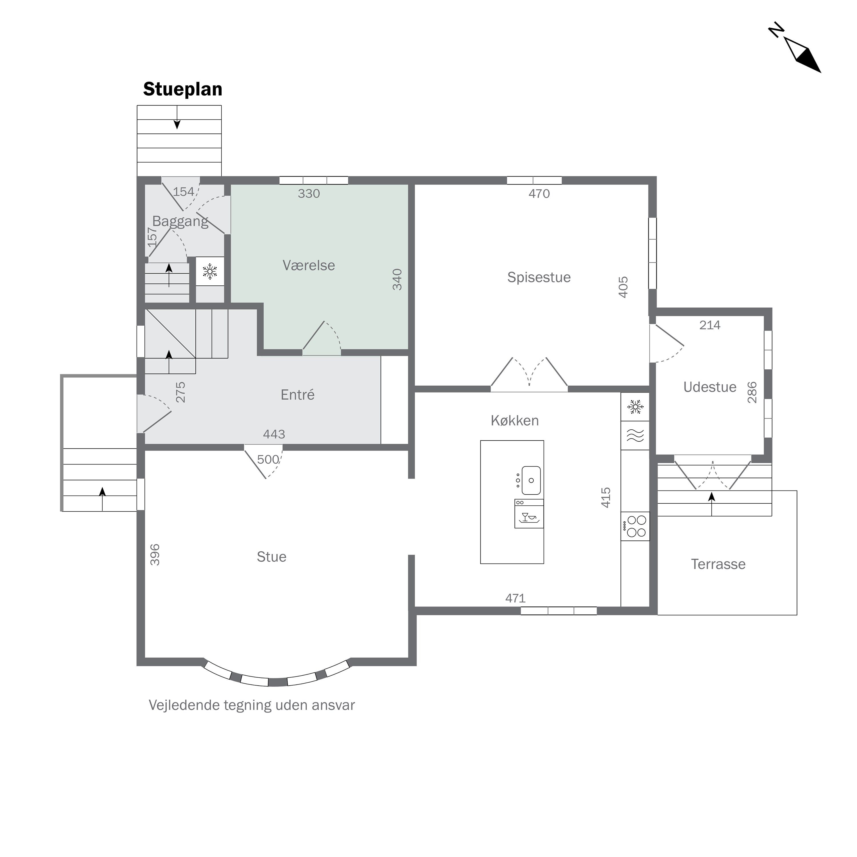 Plantegninger billede af Østergade 14, Særslev, 5471 Søndersø