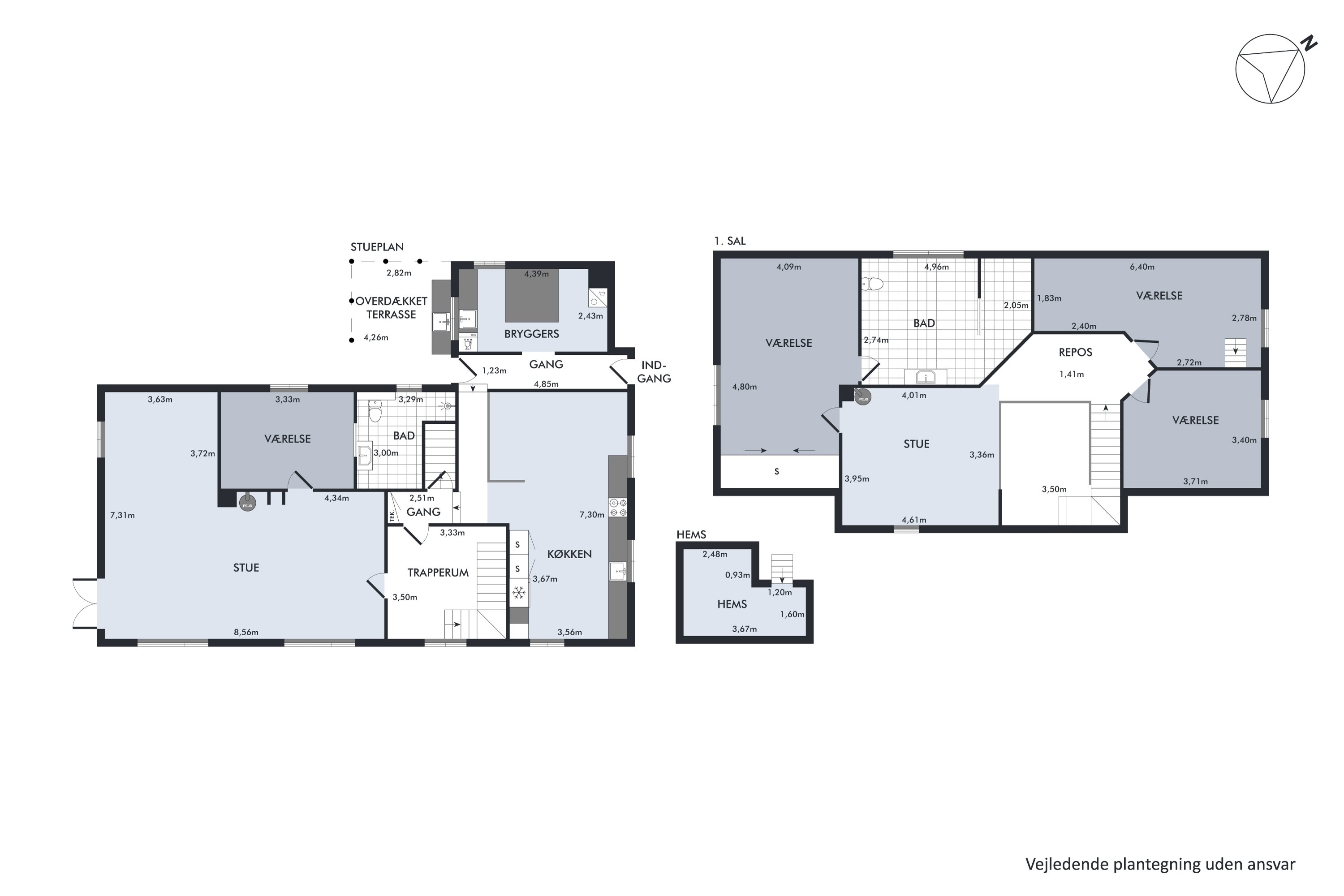 Plantegninger billede af Dr. Madsensvej 11, Harridslev, 8930 Randers NØ