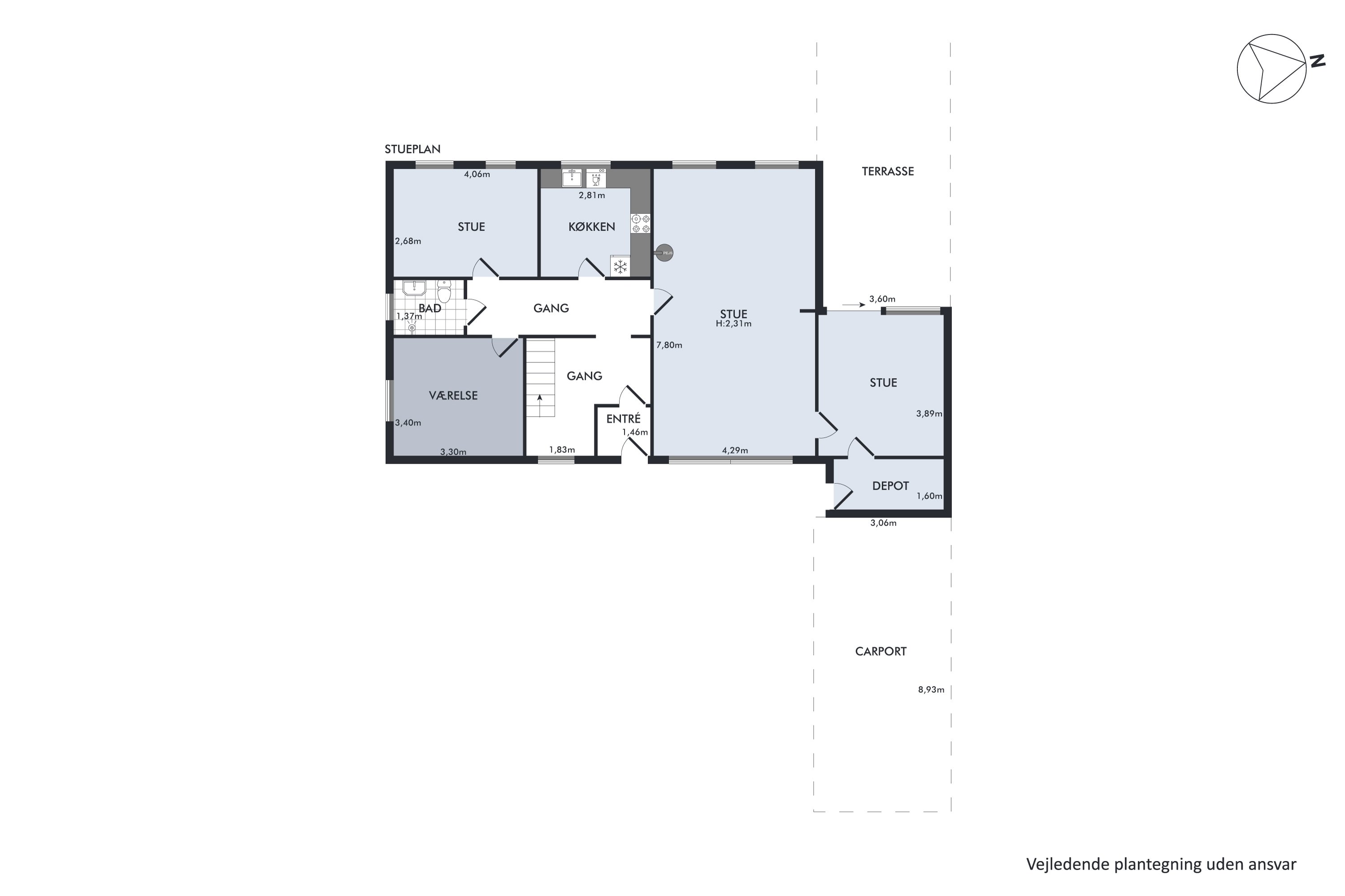 Plantegninger billede af Midtervej 22, Sengeløse, 2630 Taastrup