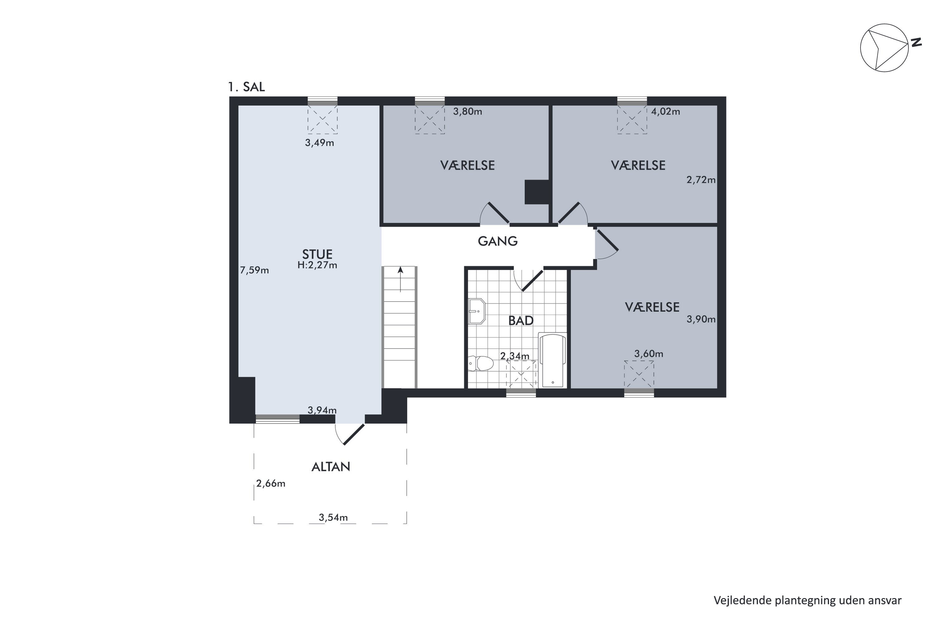 Plantegninger billede af Midtervej 22, Sengeløse, 2630 Taastrup