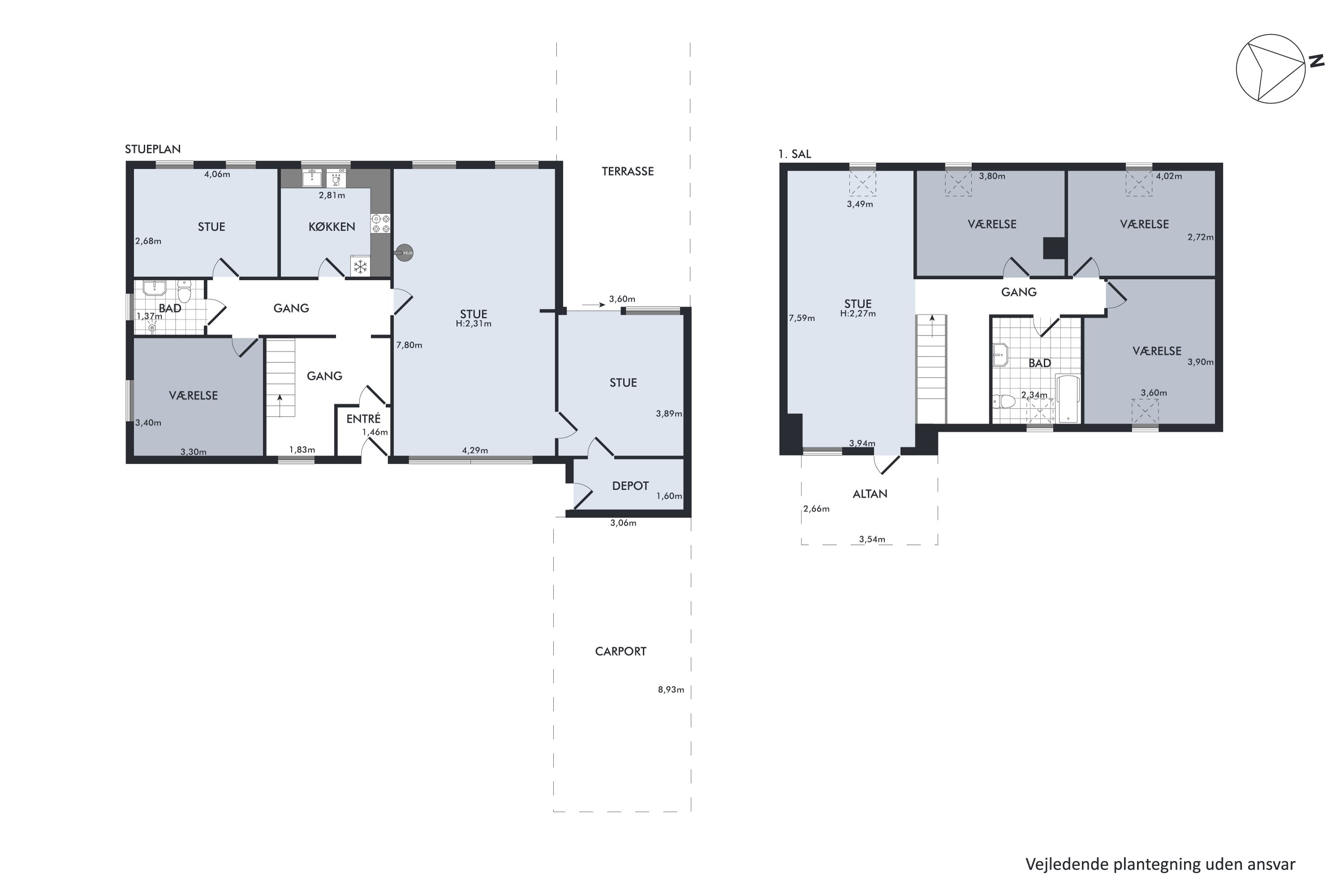 Plantegninger billede af Midtervej 22, Sengeløse, 2630 Taastrup