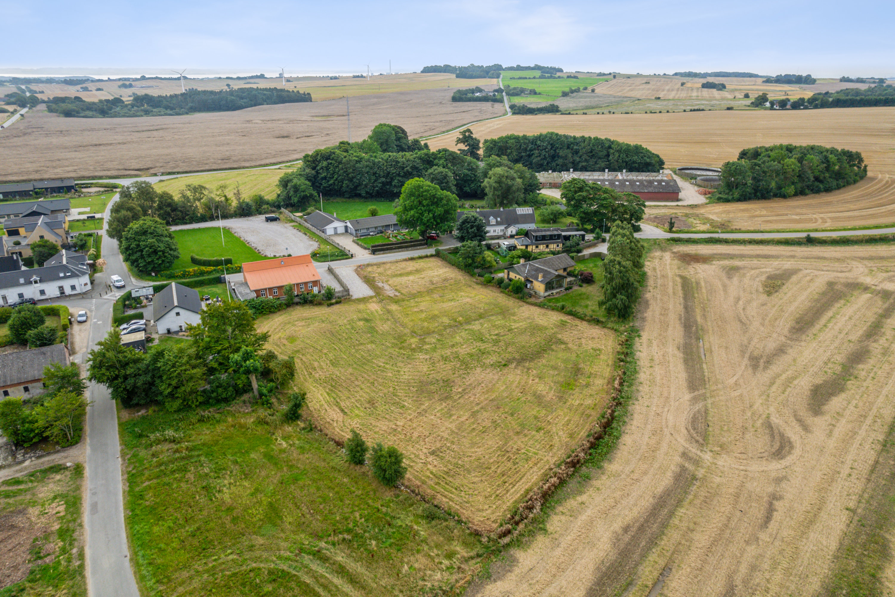 Miniaturebillede 1: luftfoto. Billede af Sønderholmvej 18B, Krajbjerg, 8543 Hornslet