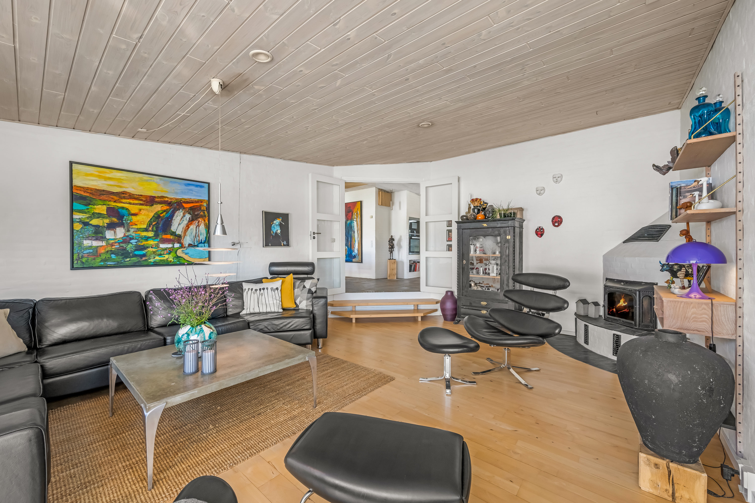 Fremhævet stue billede i fuldskærmstilstand. Billede af Langelandsgade 5, Rindum, 6950 Ringkøbing