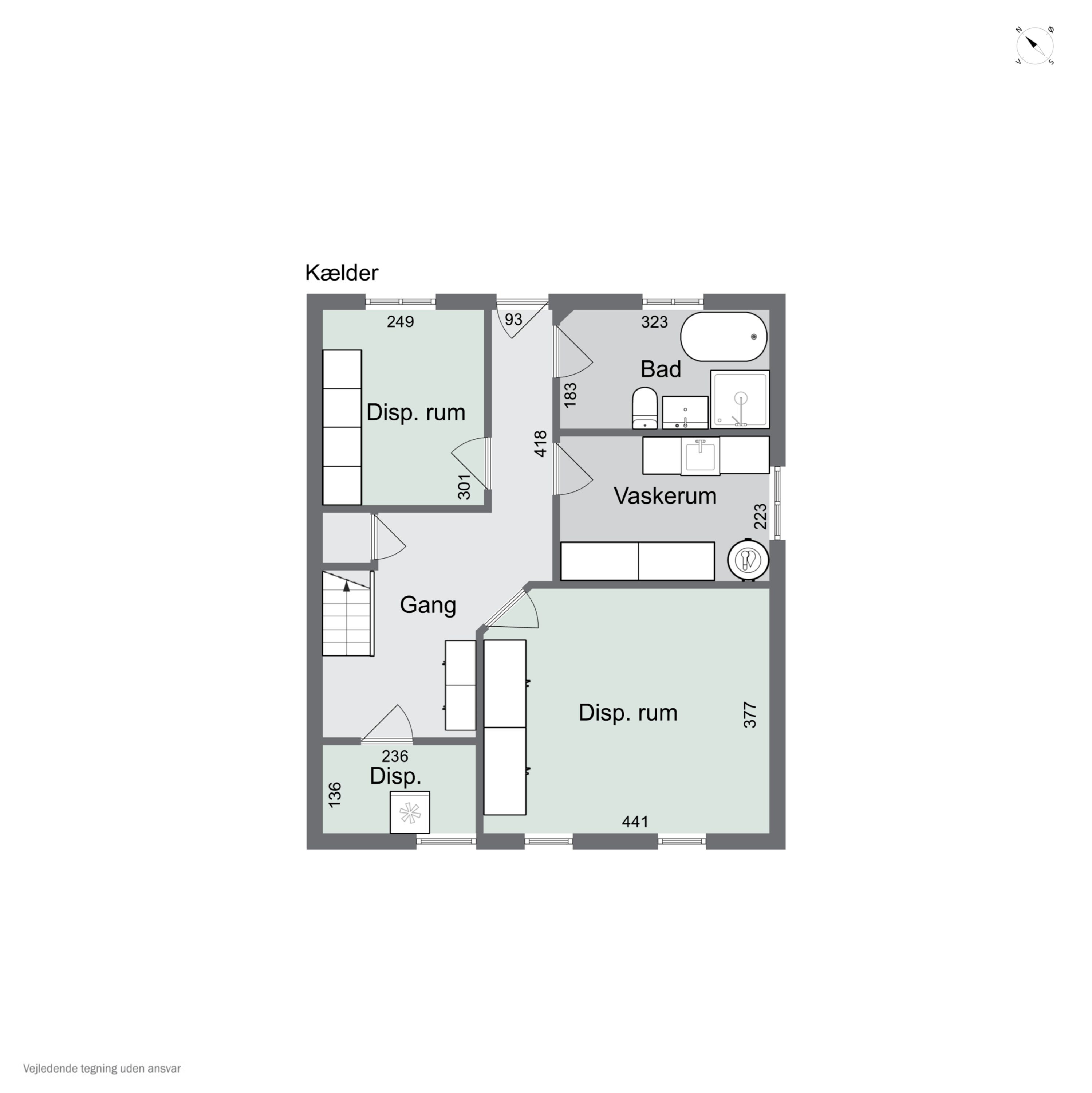Plantegninger billede af Baunehøjvej 3, 2800 Kongens Lyngby